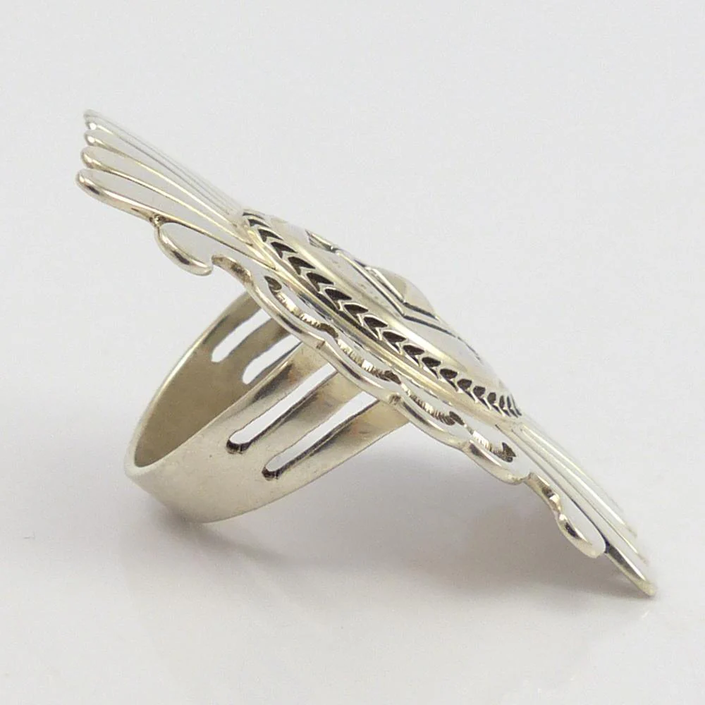 Silver Concha Ring - Image 3