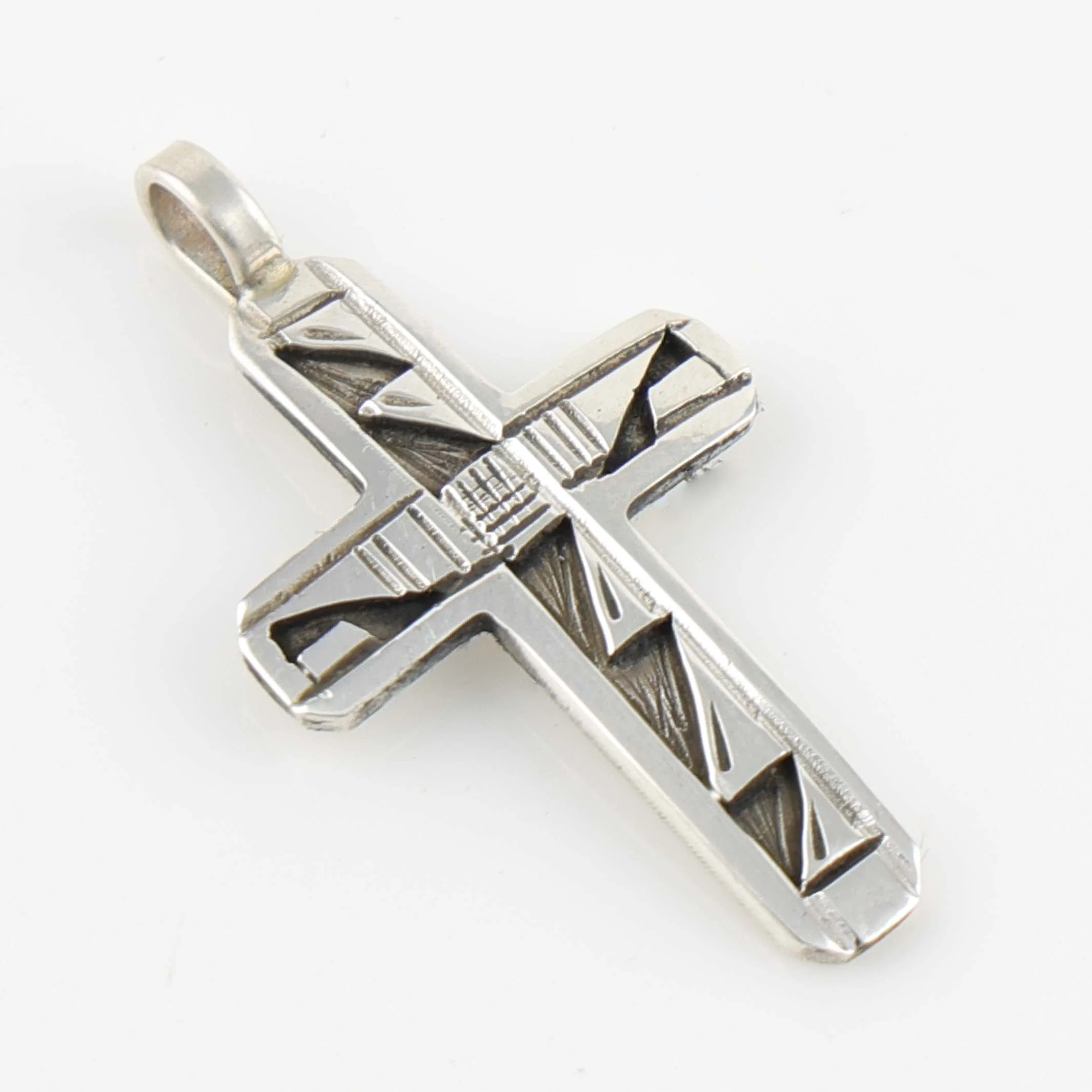 Silver Cross Pendant - Image 2