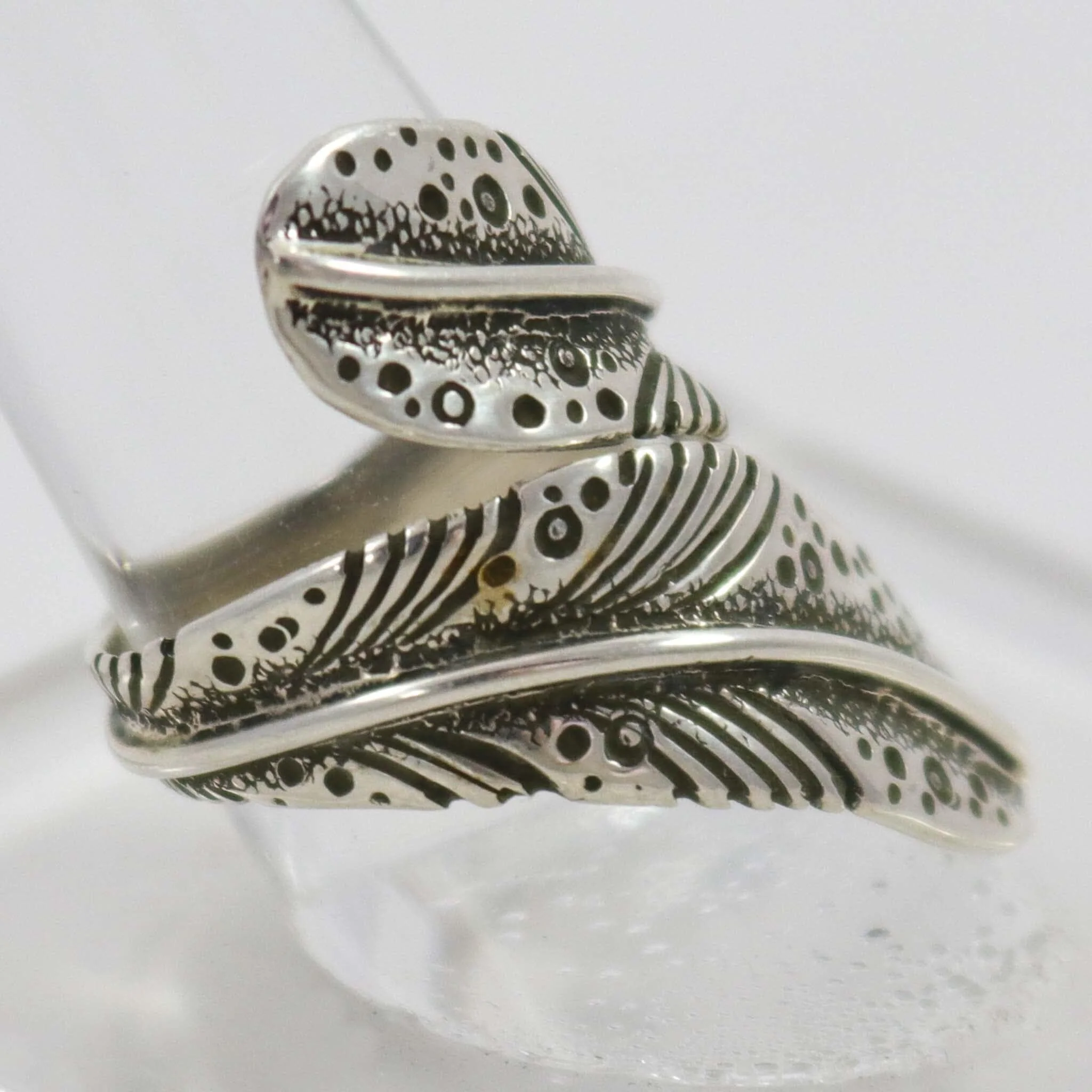 Silver Feather Ring - Image 3