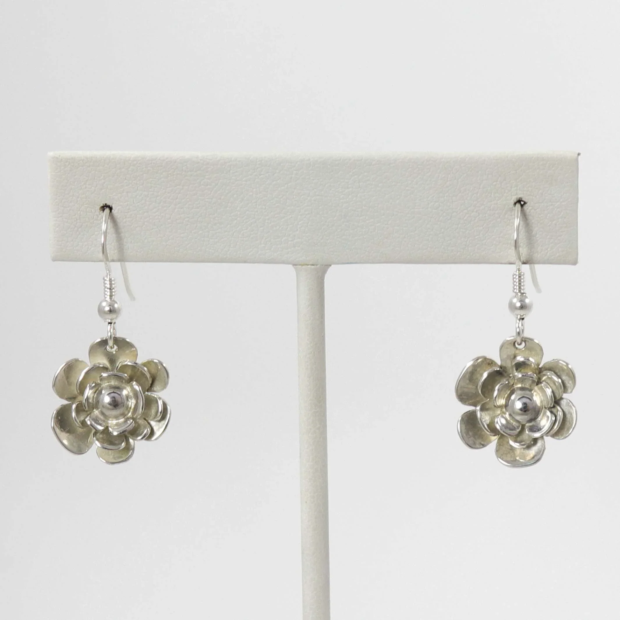 Silver Flower Earrings