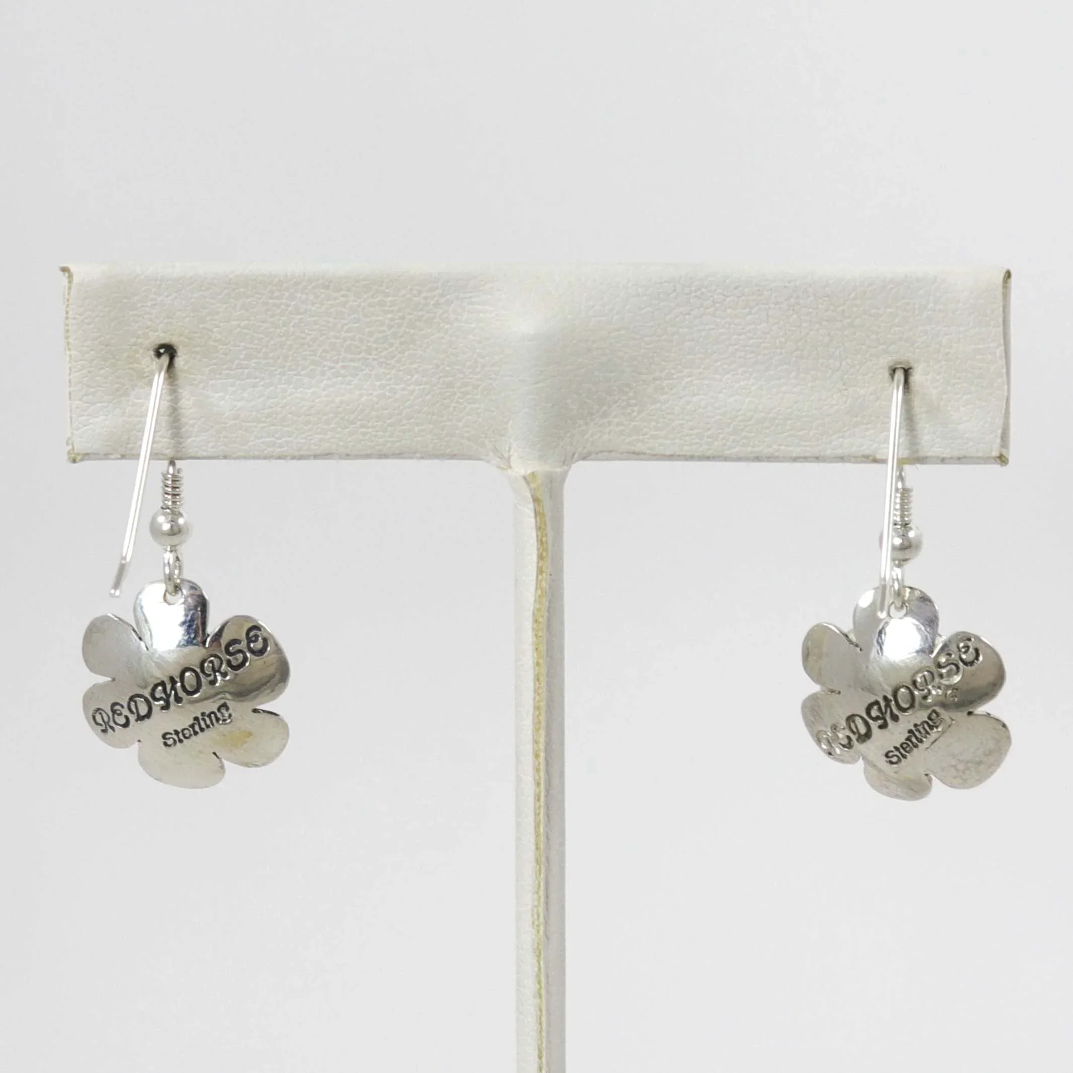 Silver Flower Earrings - Image 2