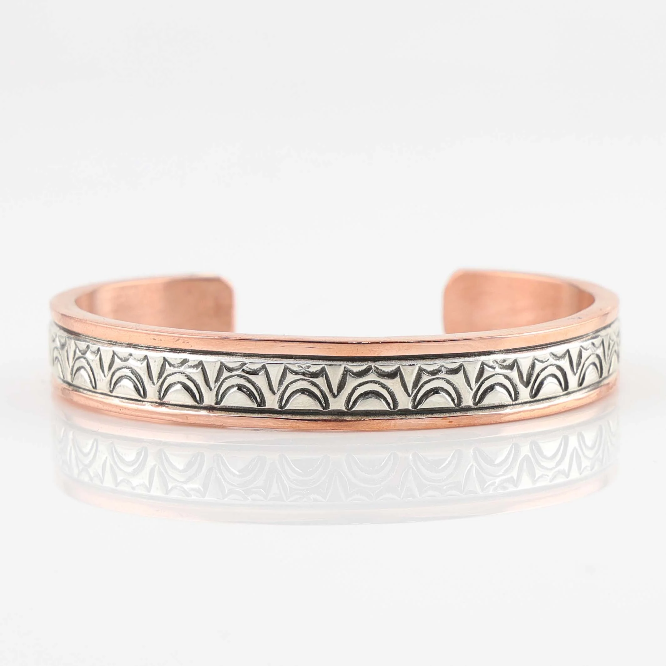 Silver on Copper Cuff