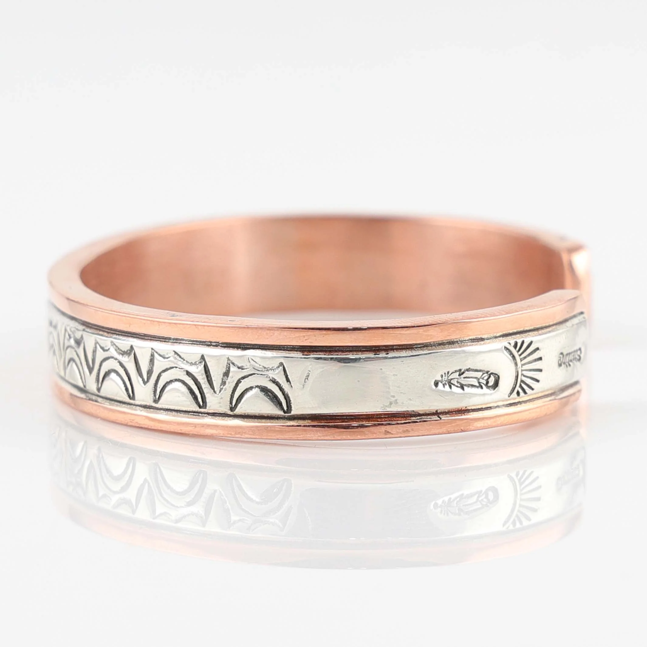 Silver on Copper Cuff - Image 2