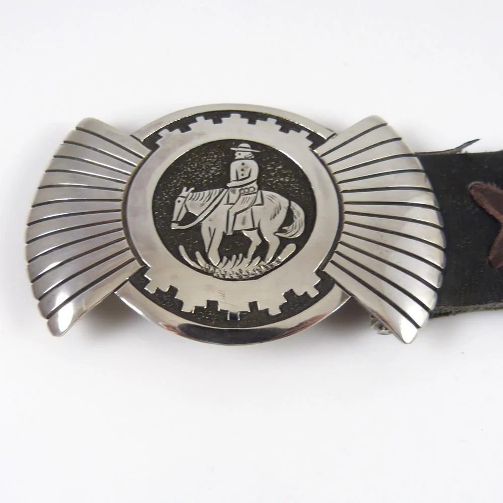 Silver Overlay Concha Belt - Image 3