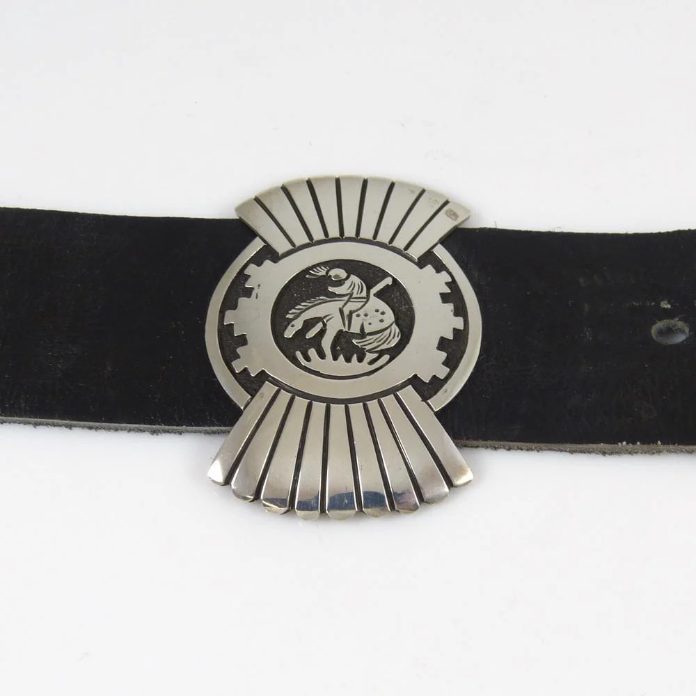 Silver Overlay Concha Belt - Image 4