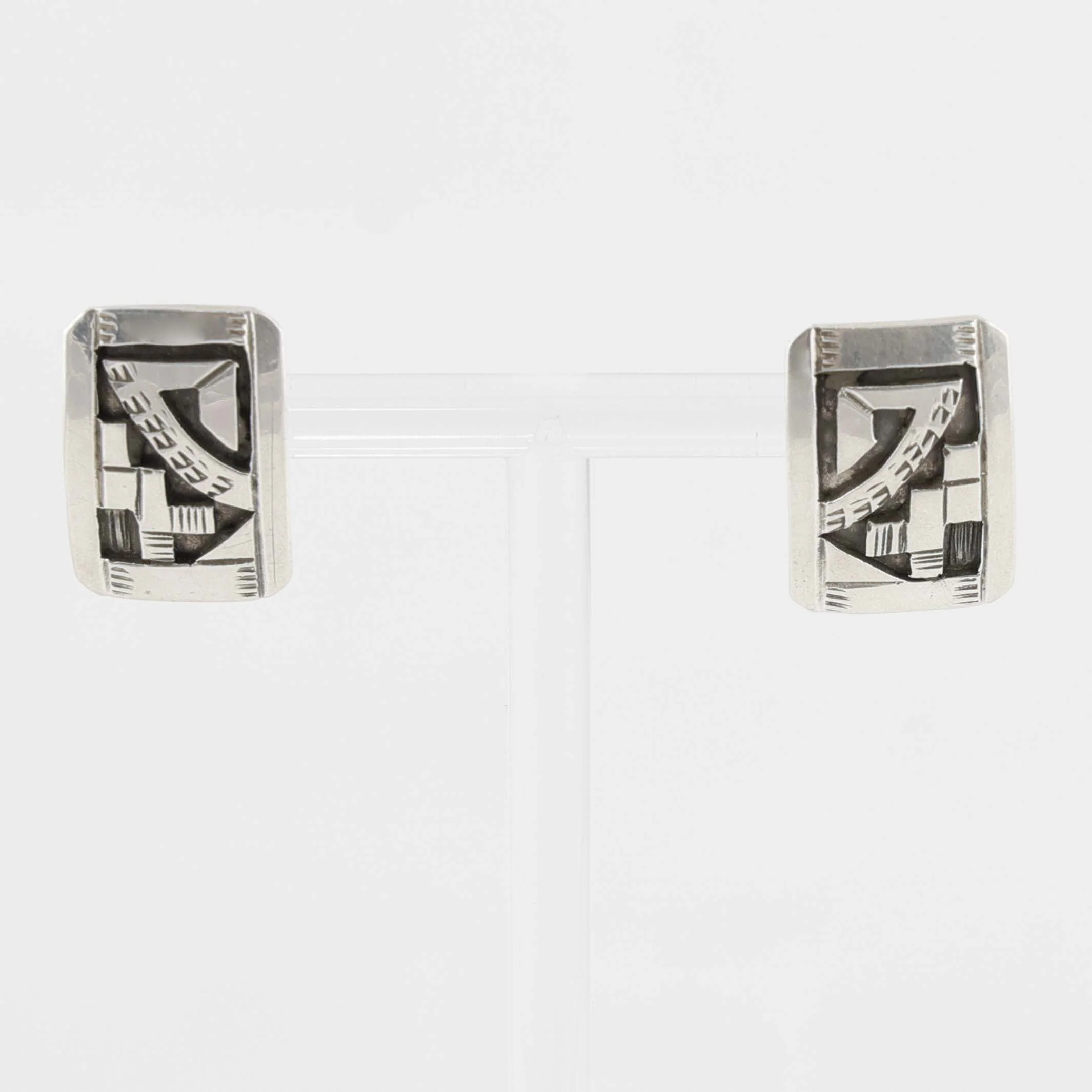 Silver Overlay Earrings