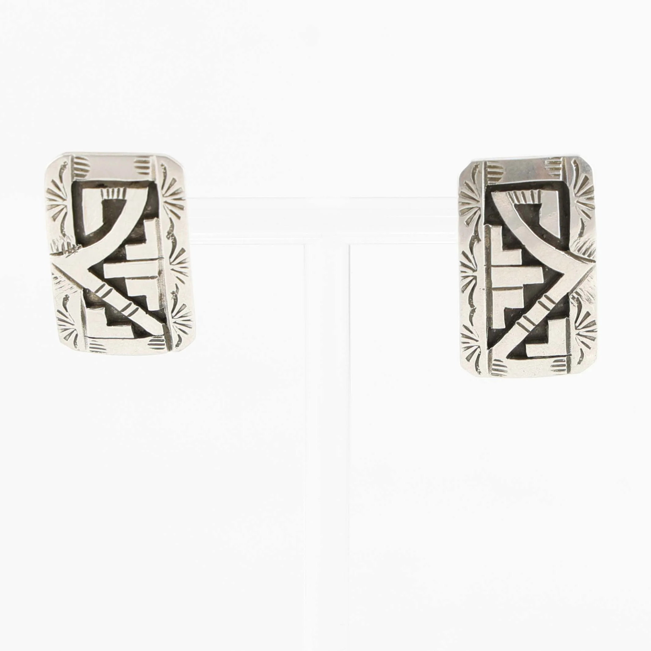 Silver Overlay Earrings