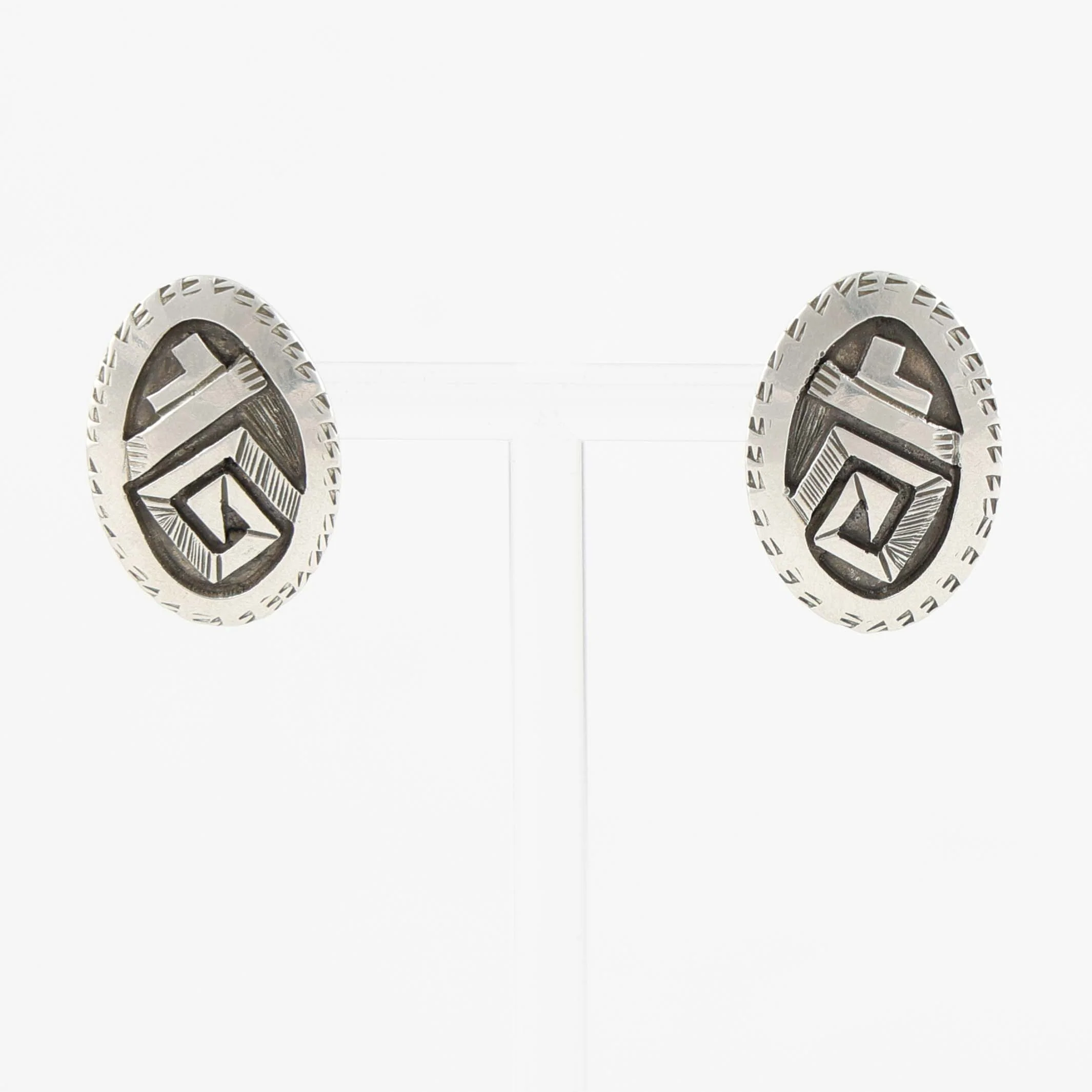 Silver Overlay Earrings