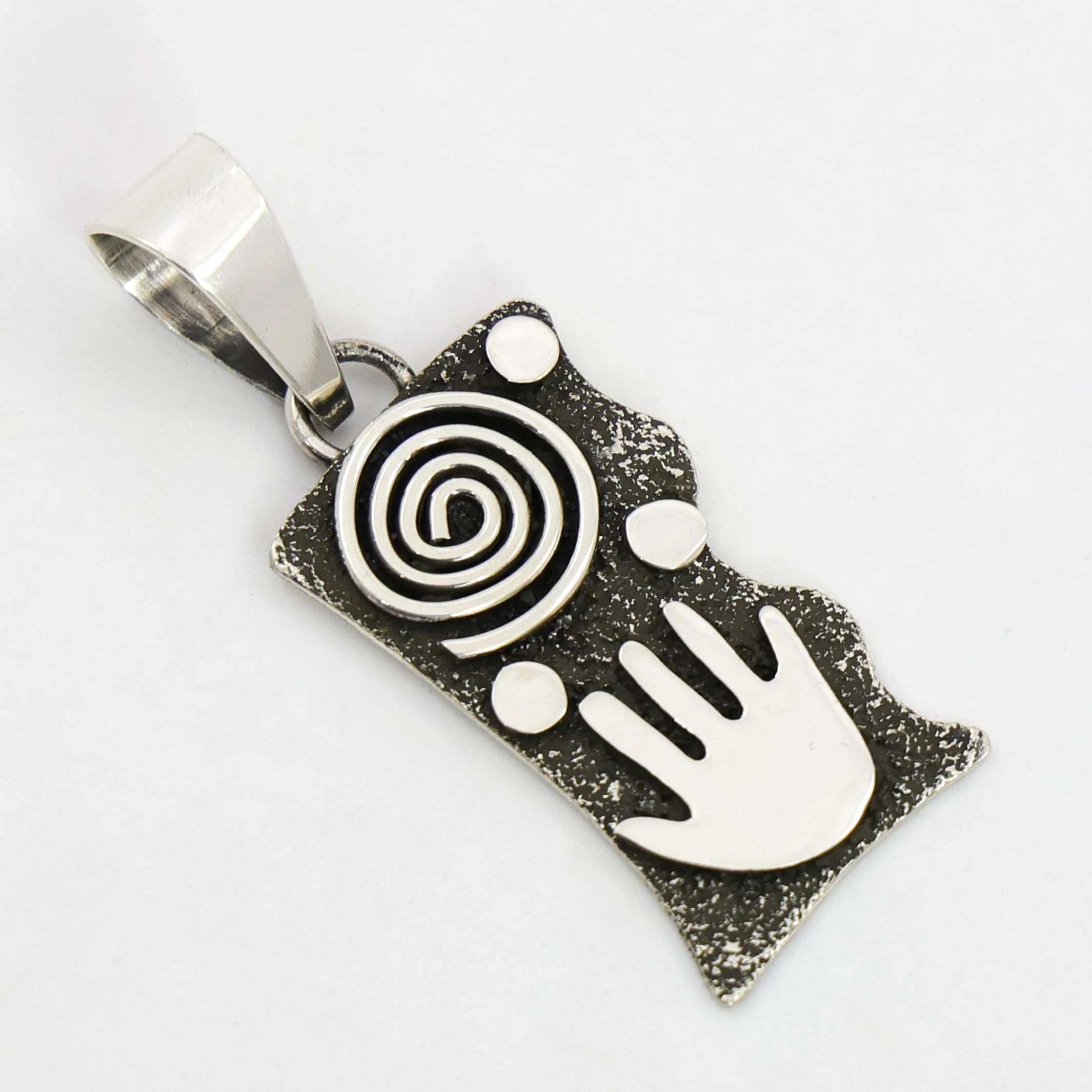Silver Petroglyph Pendant - Image 2