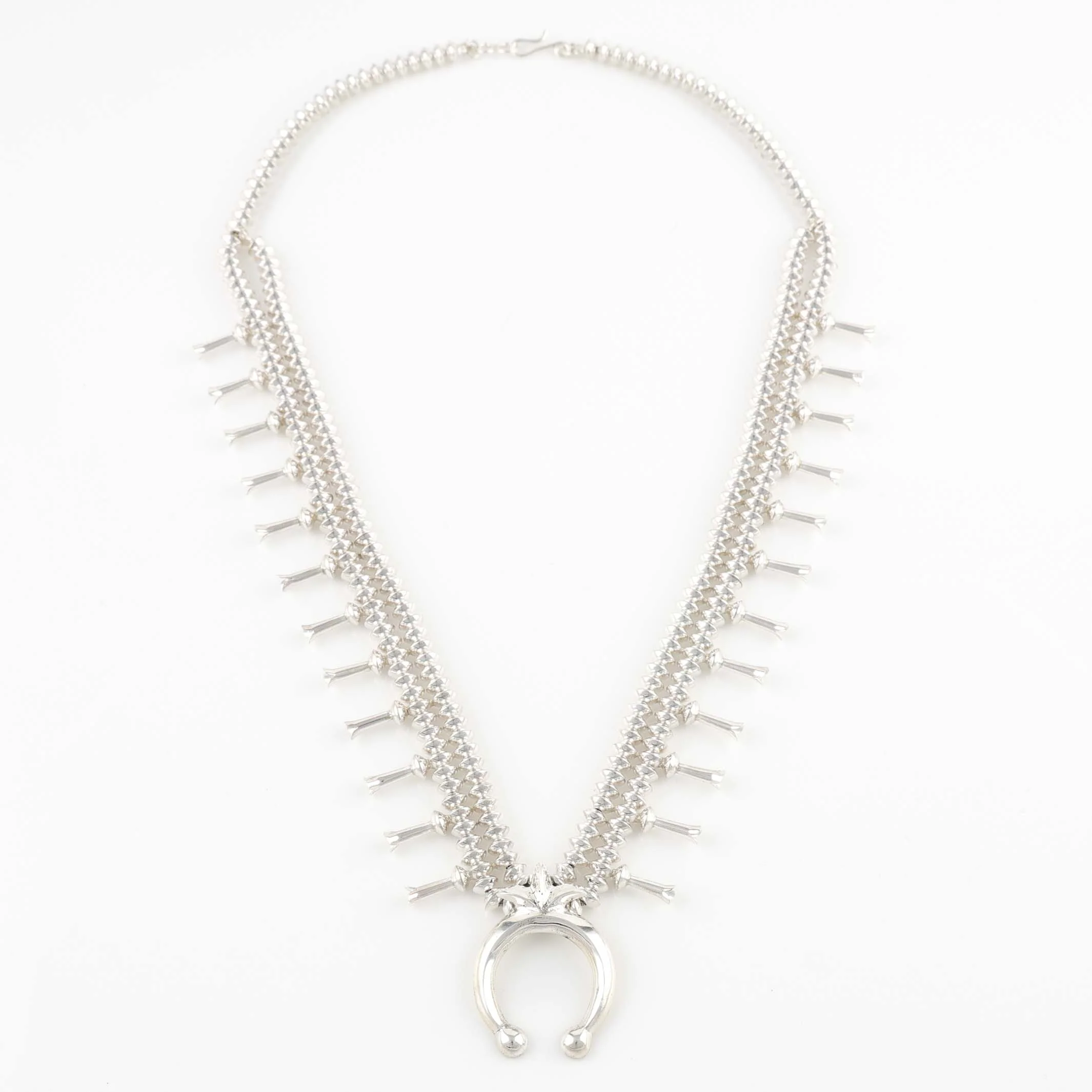 Silver Squash Blossom Necklace