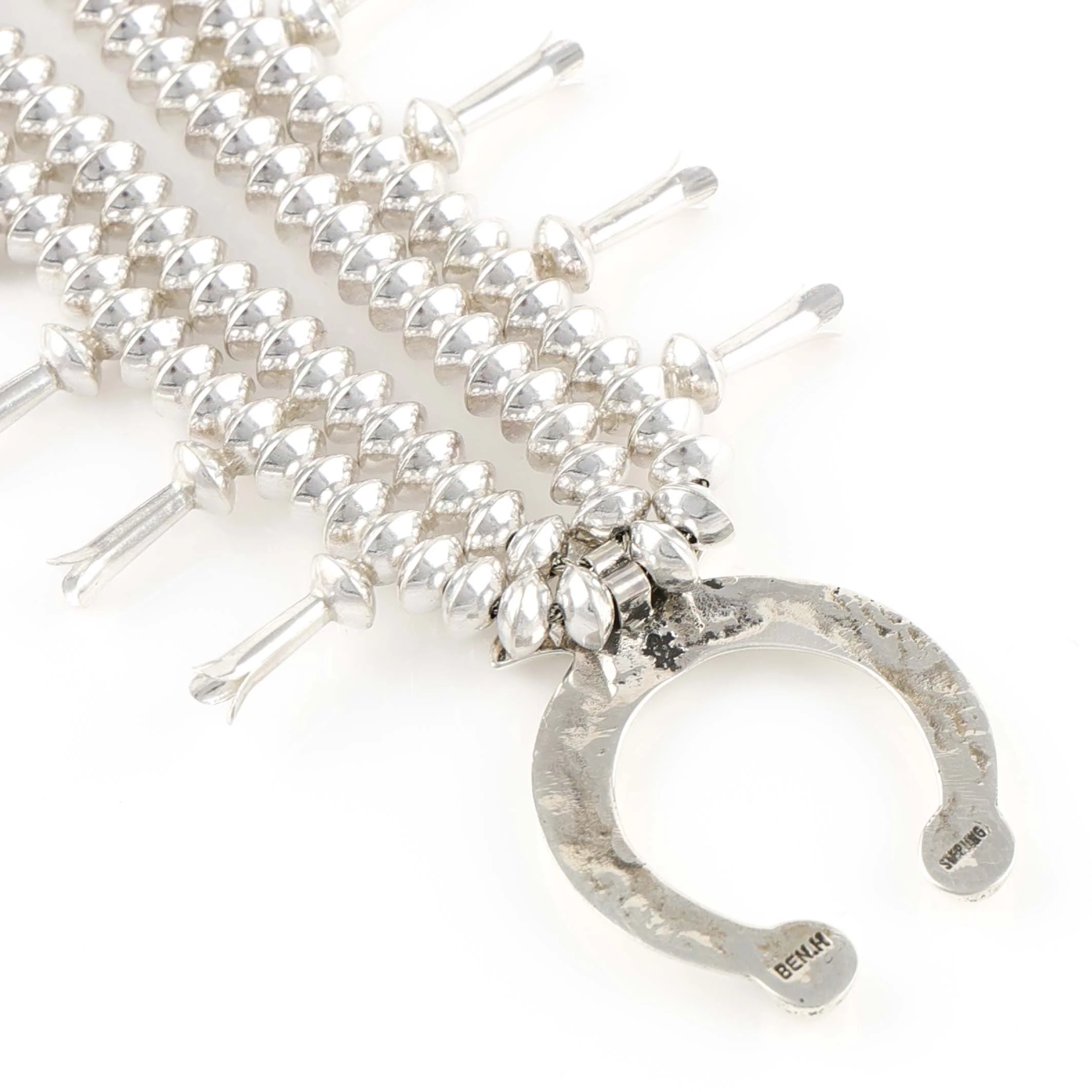 Silver Squash Blossom Necklace - Image 6