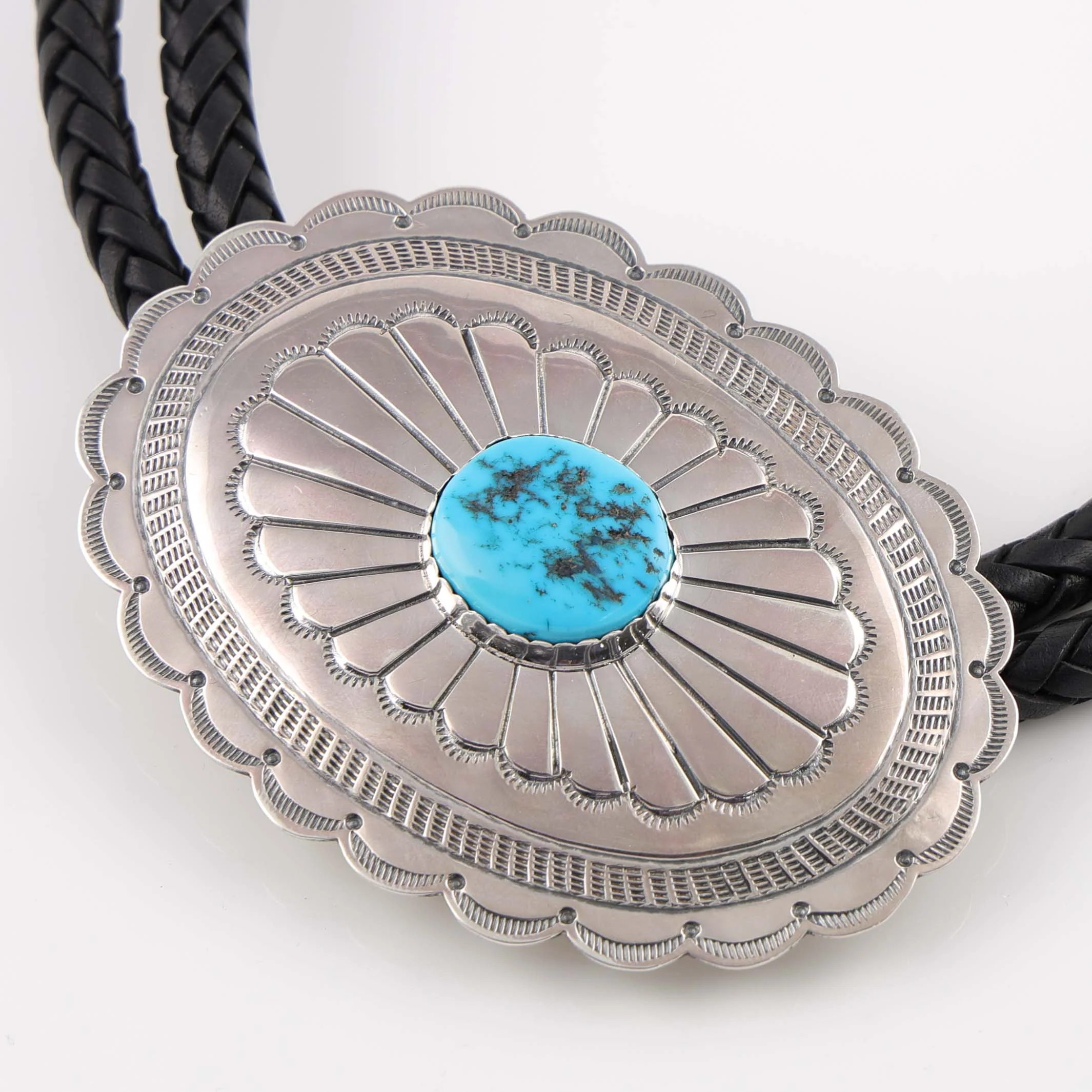 Sleeping Beauty Turquoise Bola Tie - Image 3