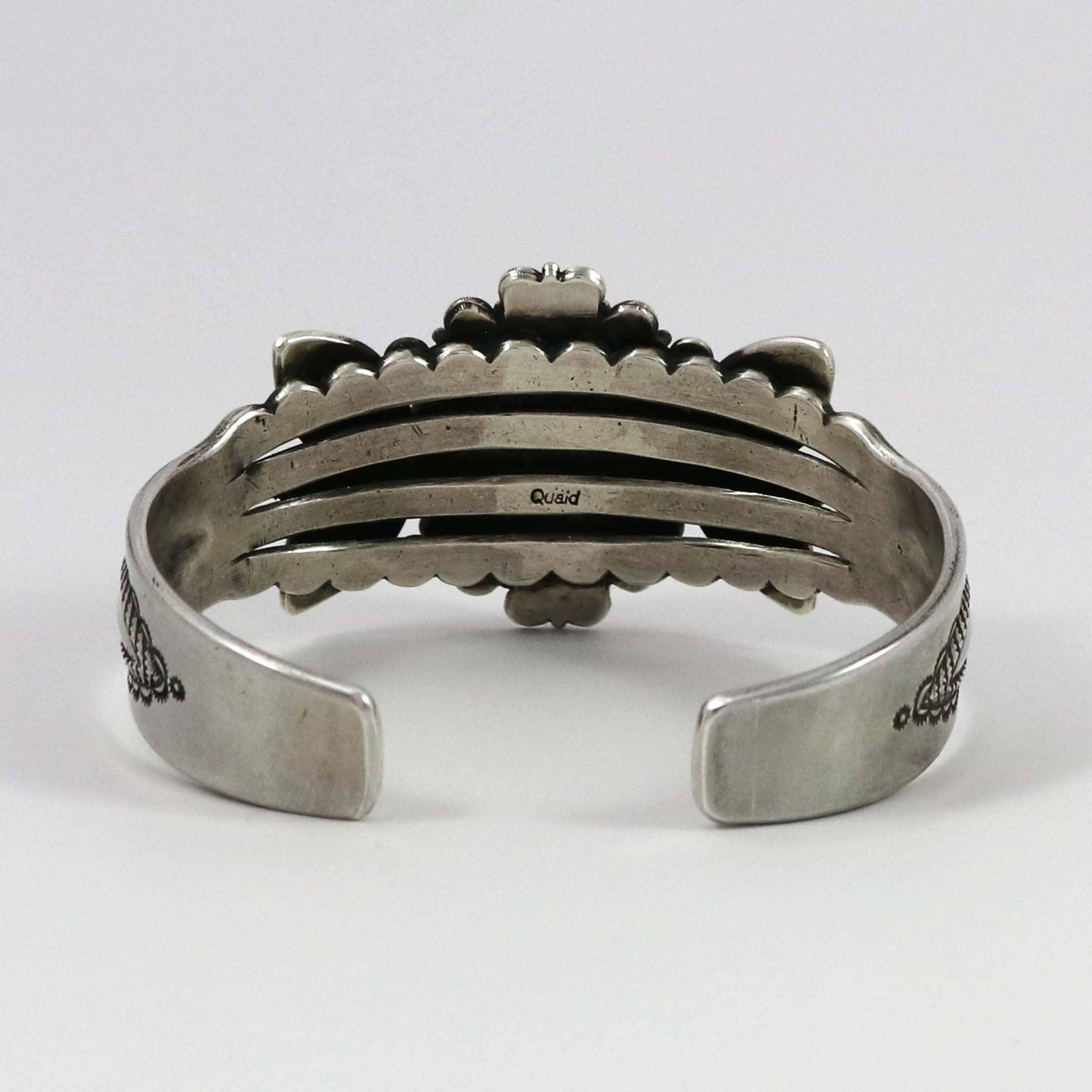 Spiderweb Kingman Turquoise Cuff - Image 5