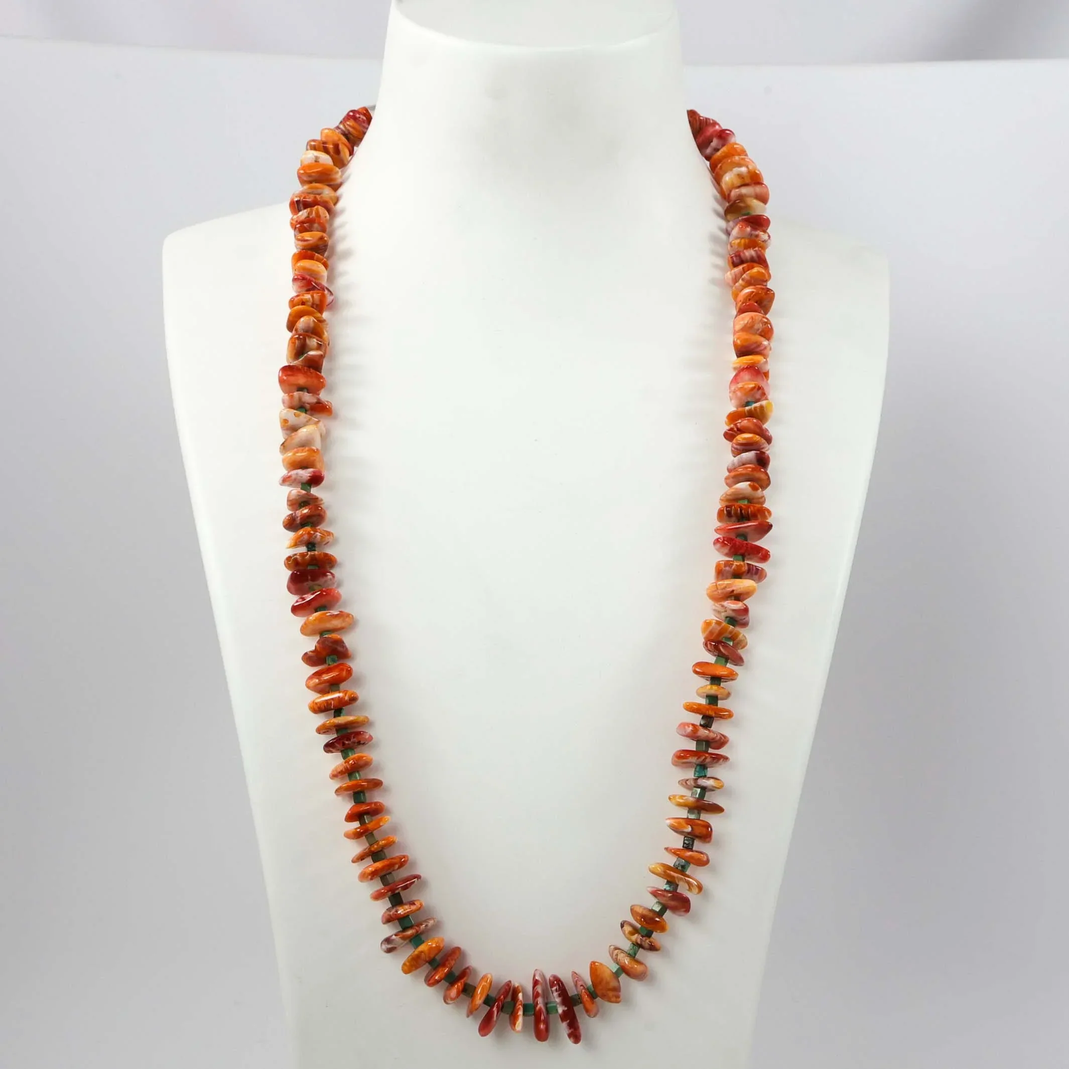 Spiny Oyster Bead Necklace