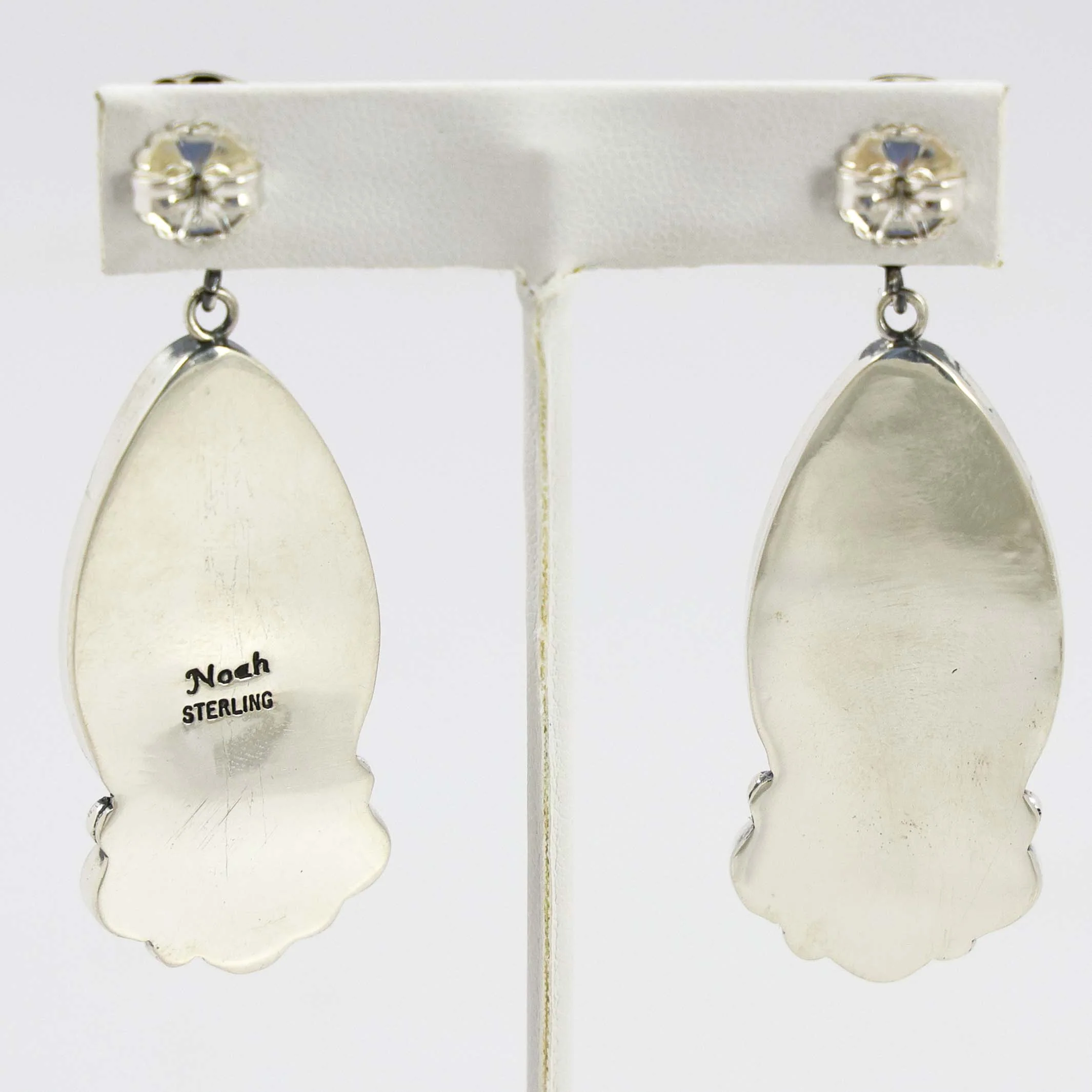 Spiny Oyster Shell and Turquoise Earrings - Image 2