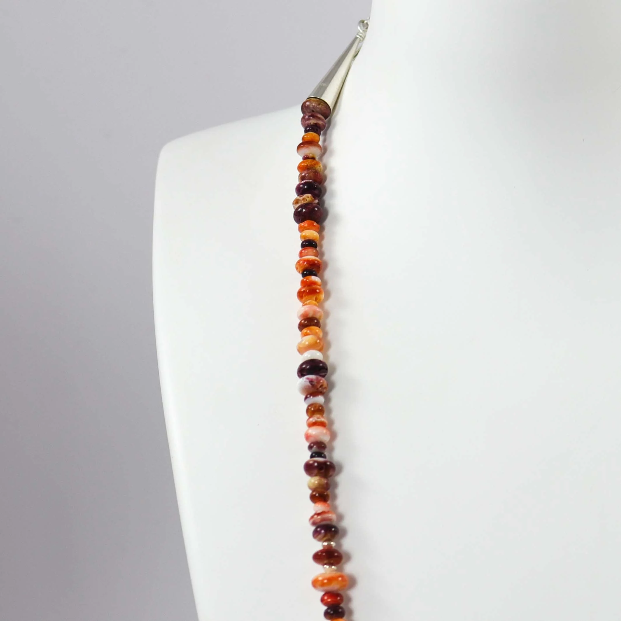 Spiny Oyster Shell Bead Necklace - Image 3