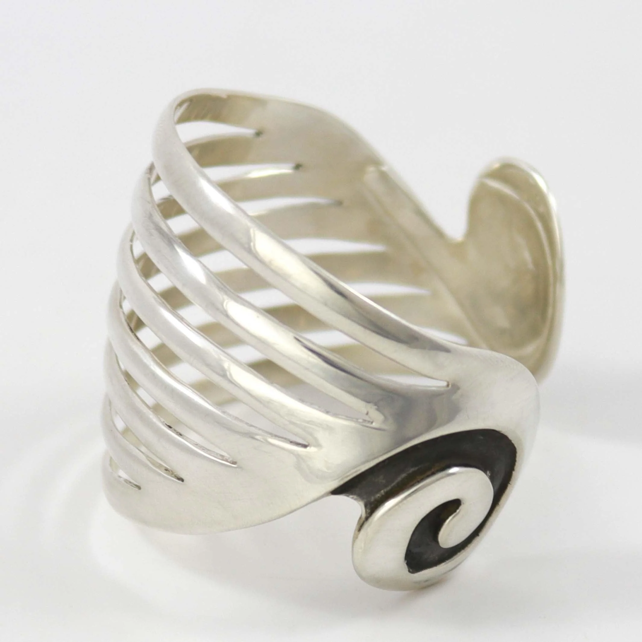 Split Silver Cuff - Image 2