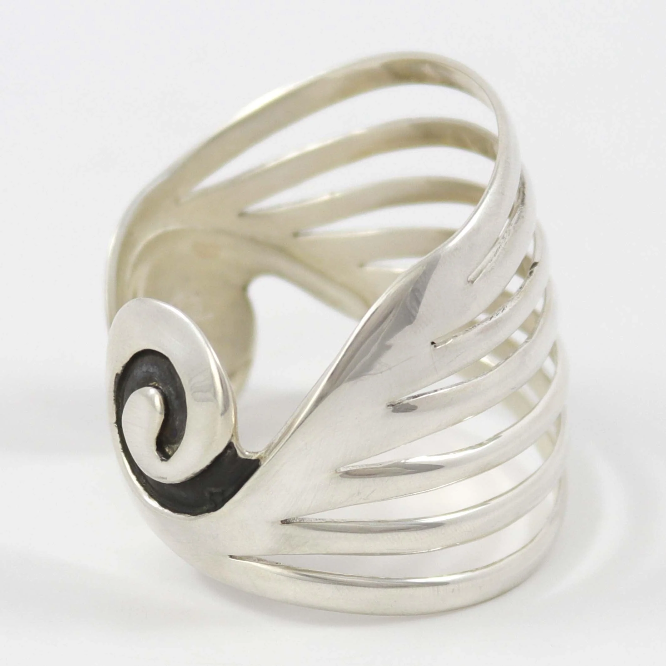 Split Silver Cuff - Image 3