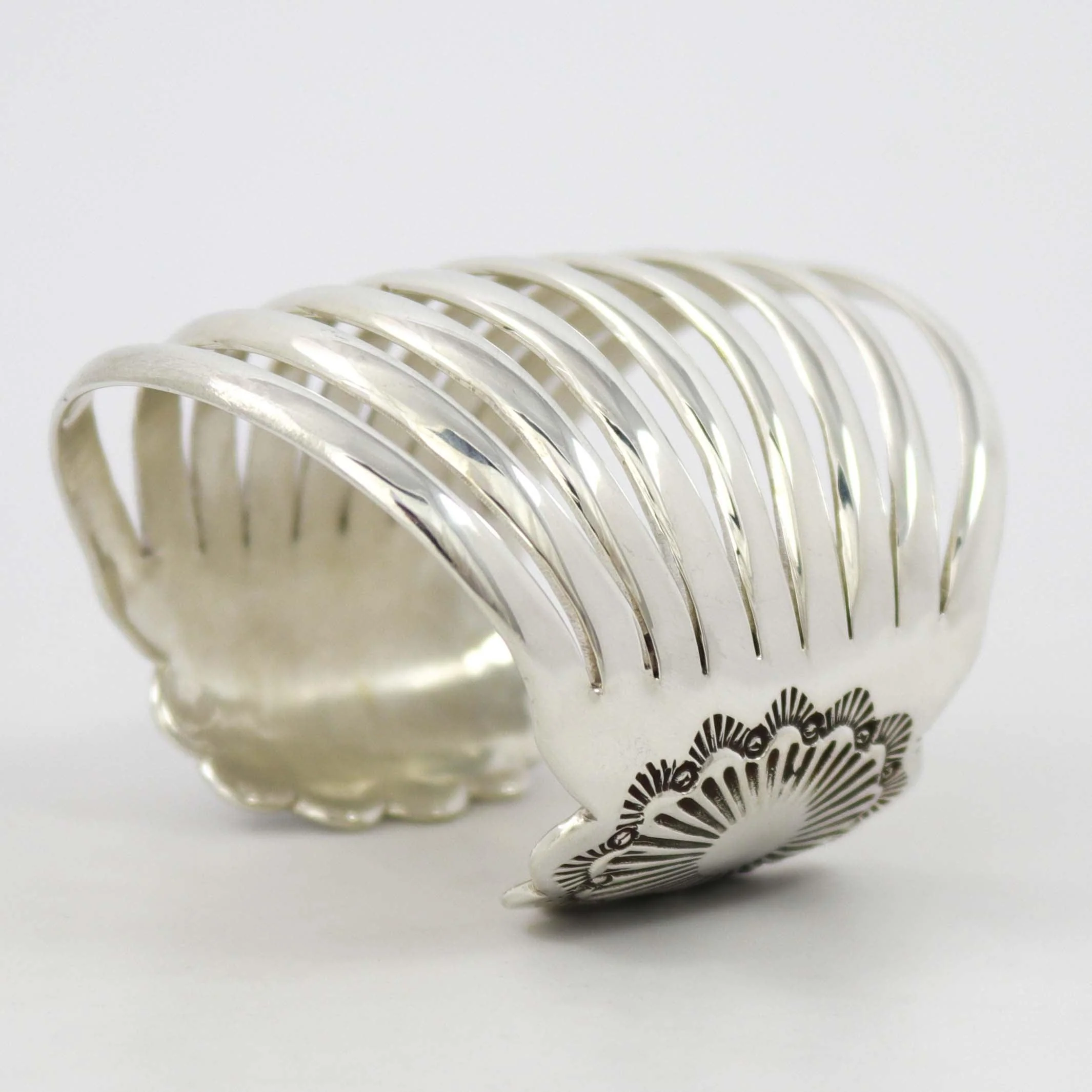Split Silver Cuff - Image 2