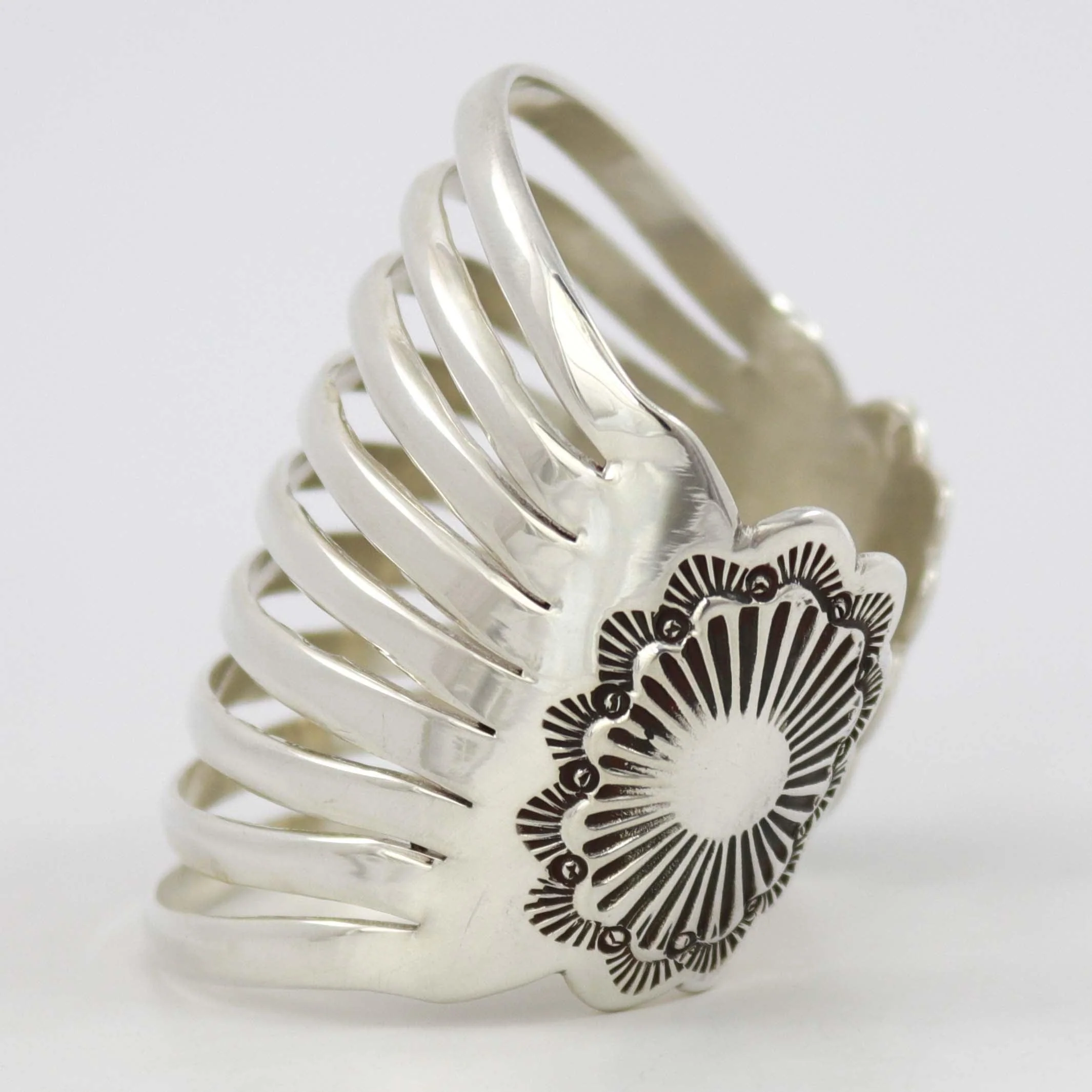 Split Silver Cuff - Image 3