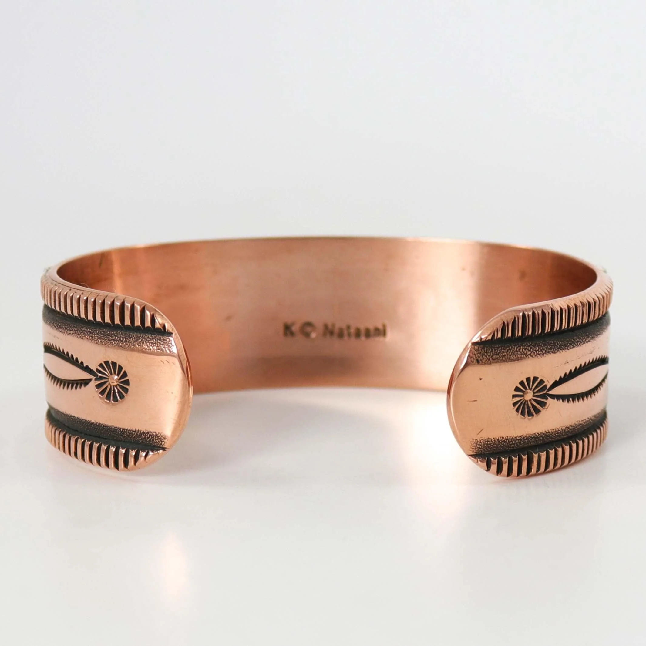 Stamped Copper Cuff - Image 4