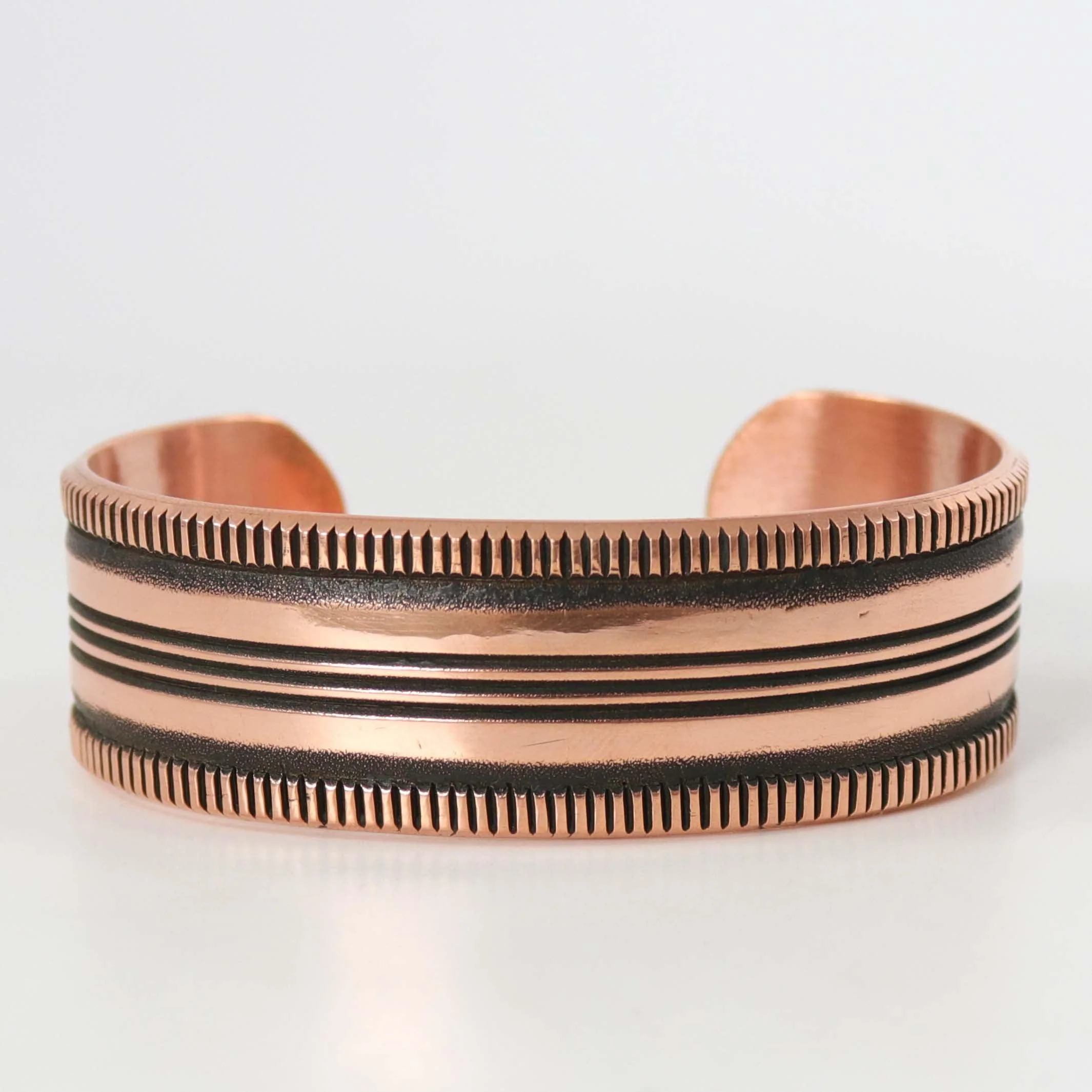 Stamped Copper Cuff