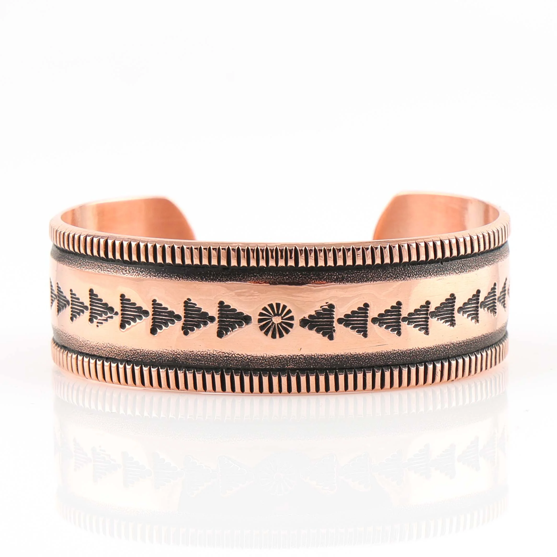 Stamped Copper Cuff
