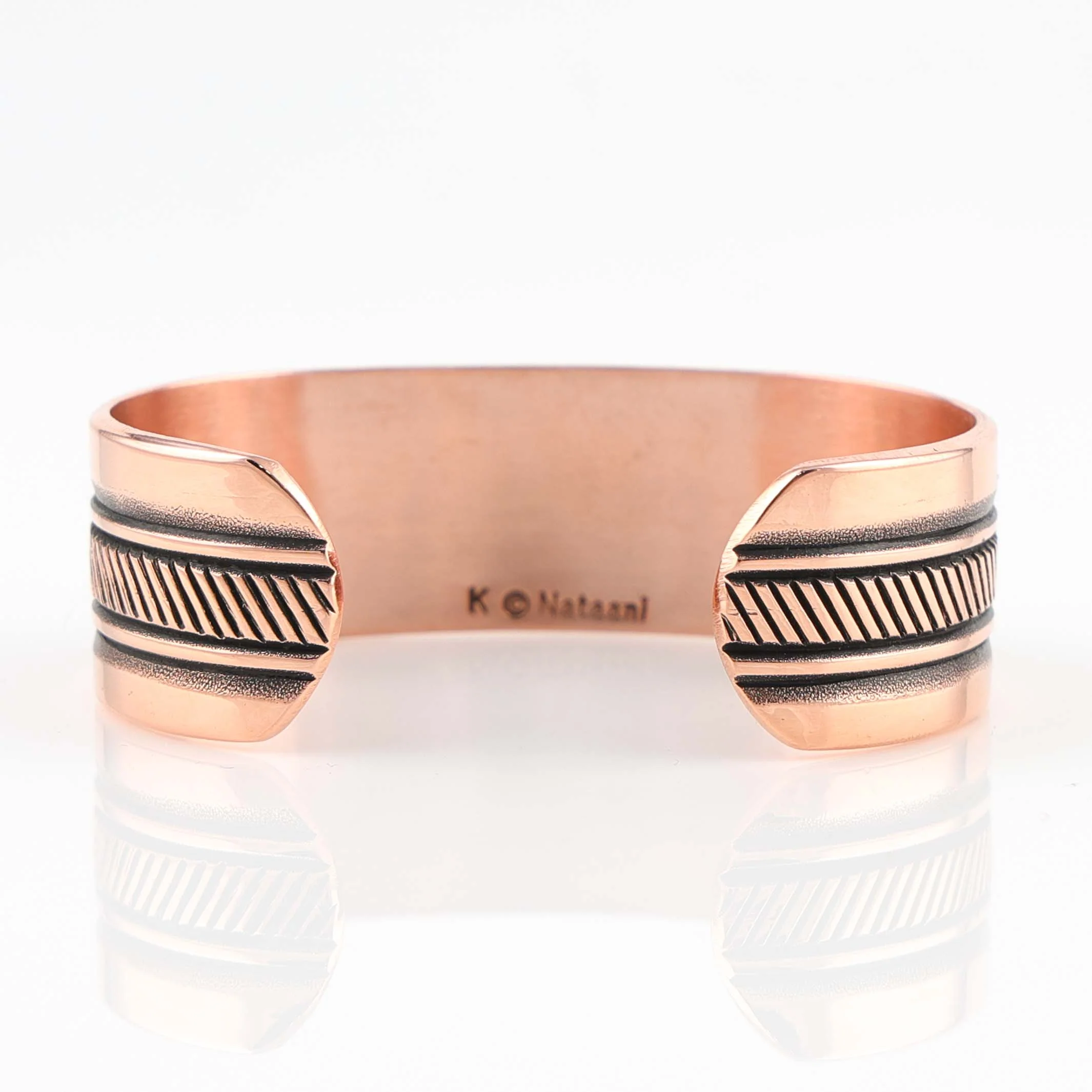 Stamped Copper Cuff - Image 4