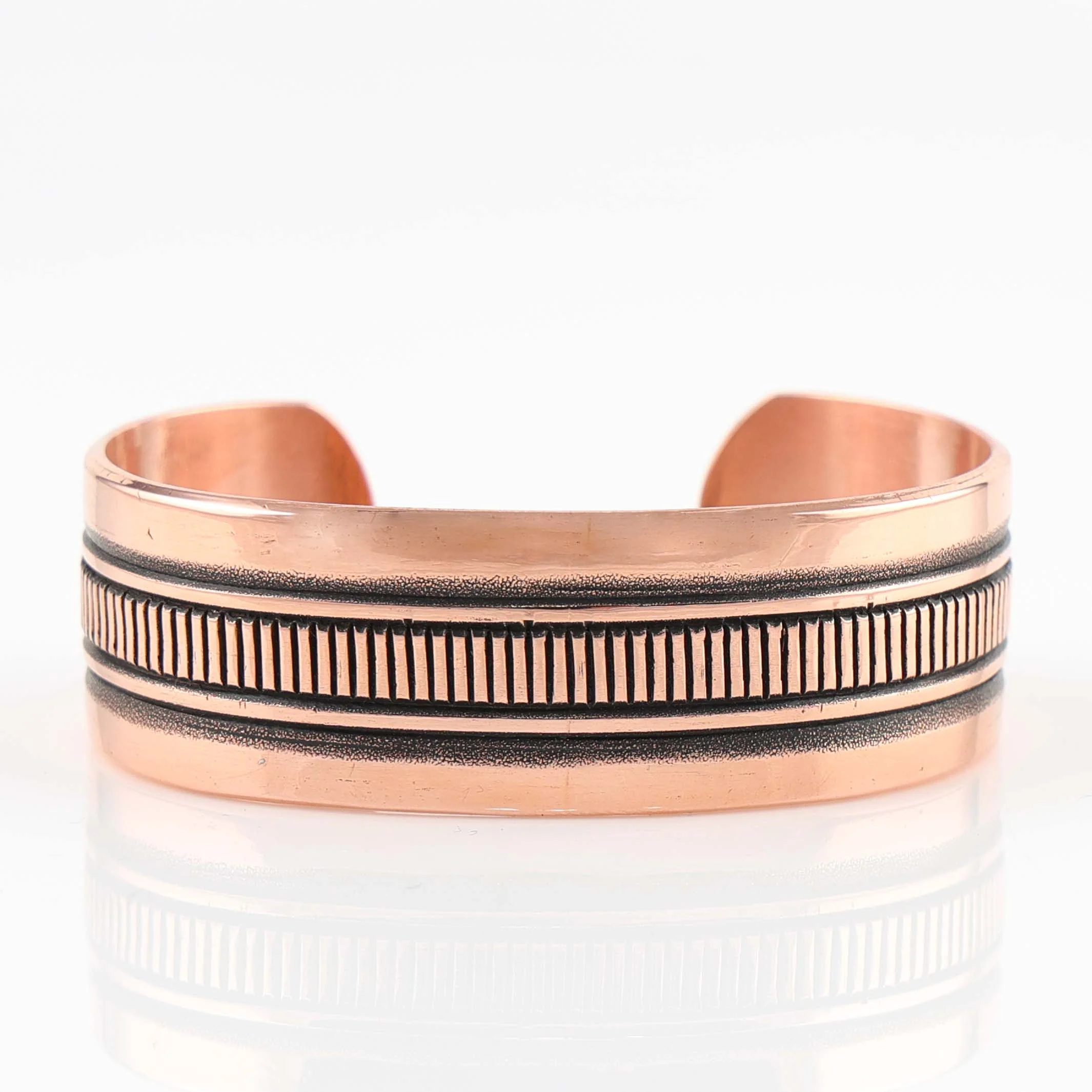 Stamped Copper Cuff
