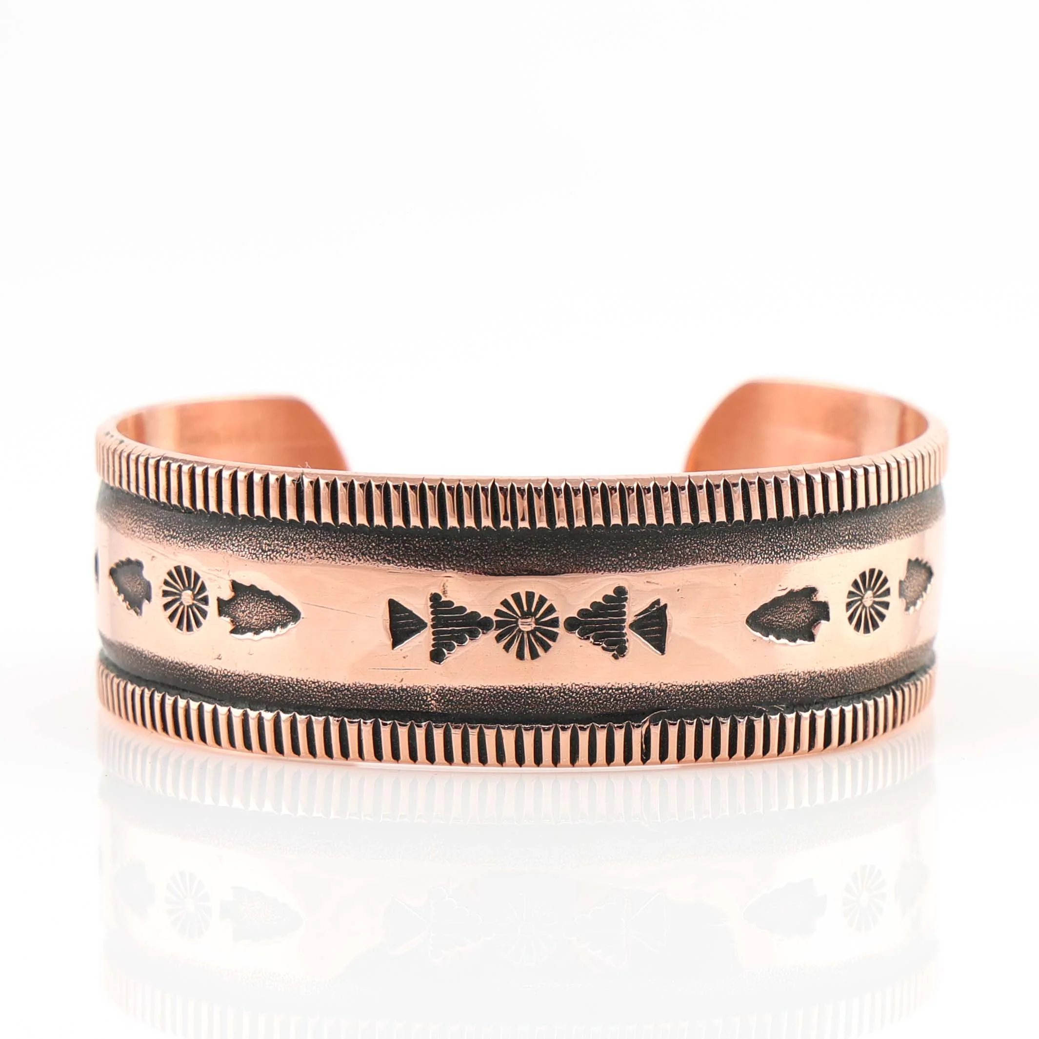 Stamped Copper Cuff