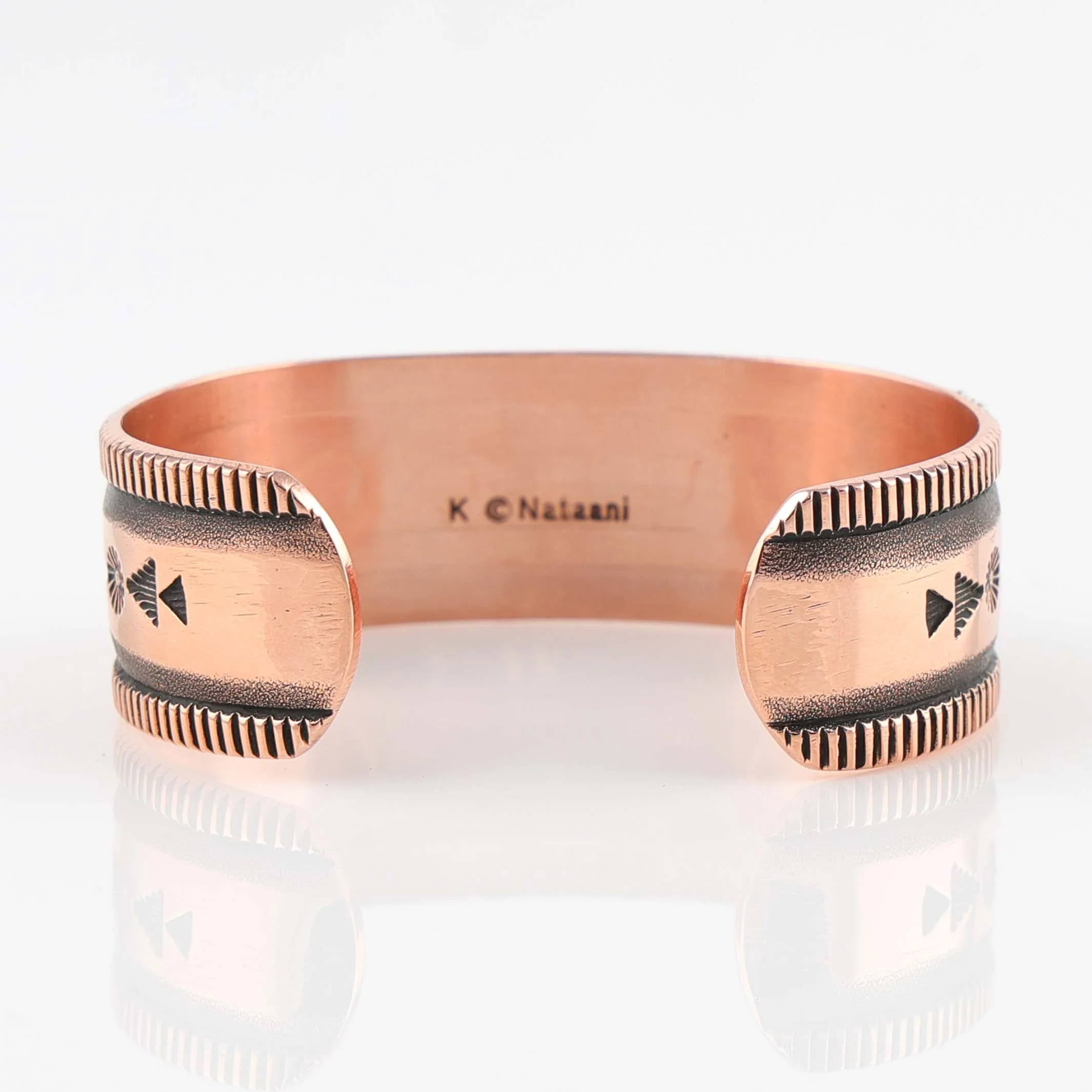 Stamped Copper Cuff - Image 4
