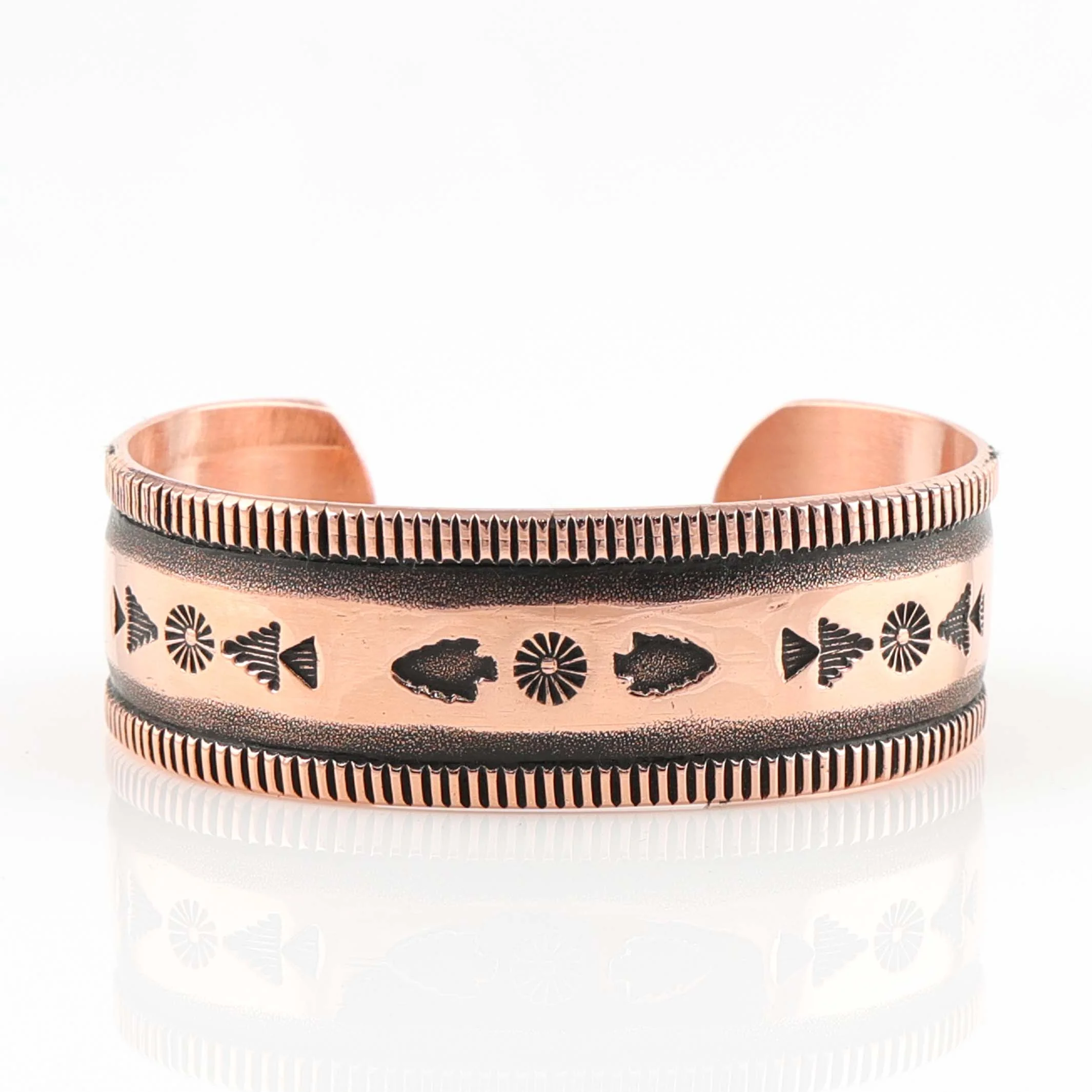 Stamped Copper Cuff