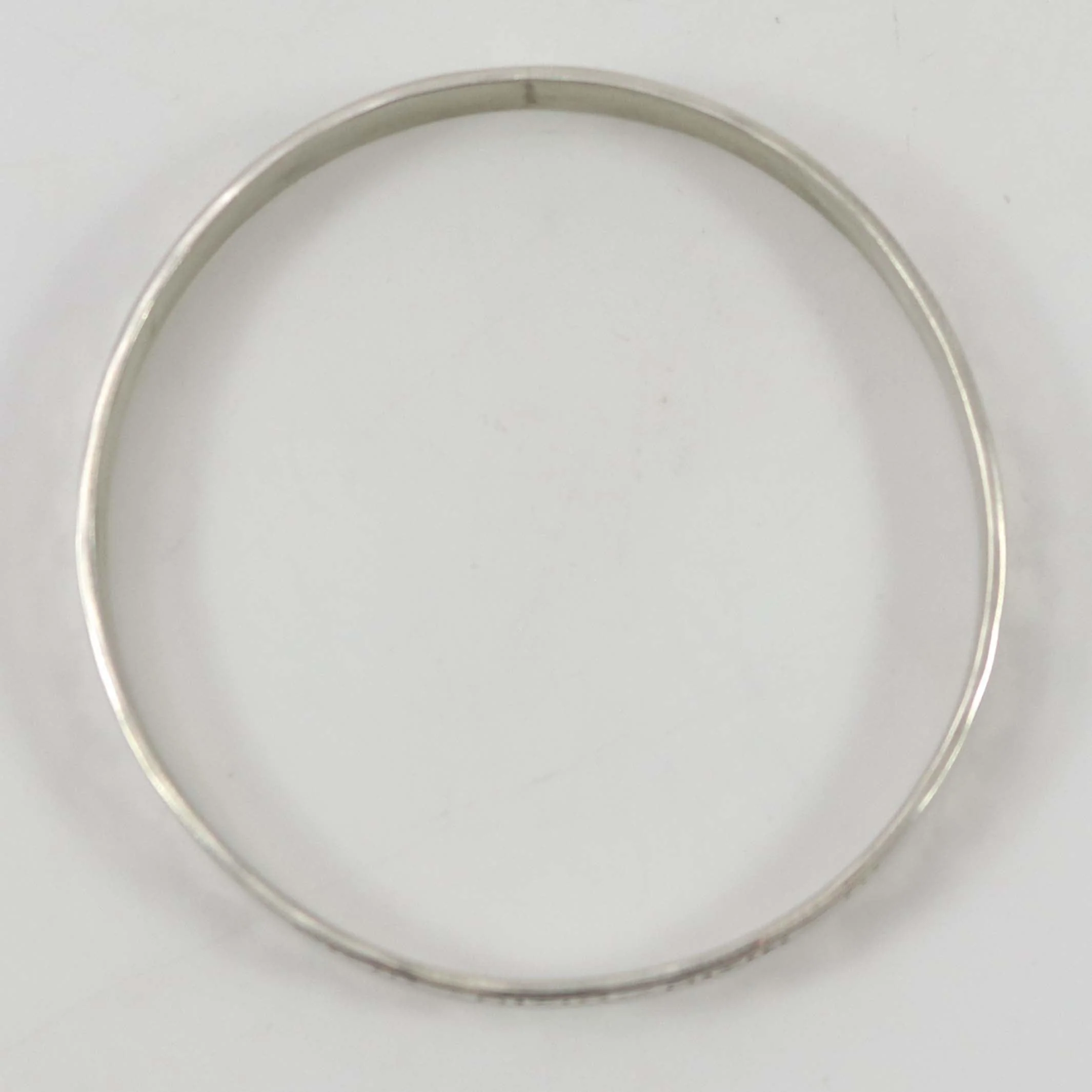 Stamped Silver Bangle - Image 5
