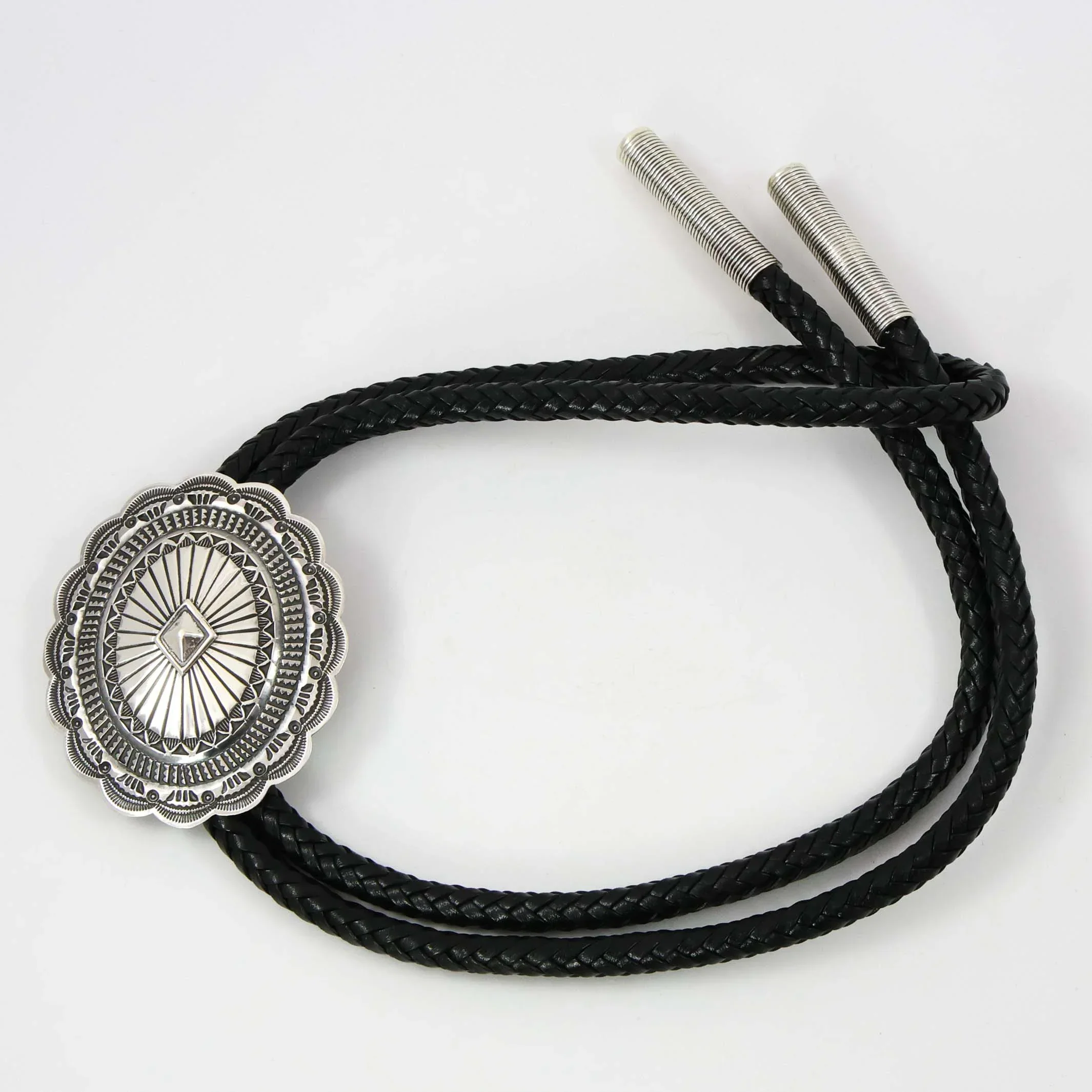 Stamped Silver Bola Tie - Image 2