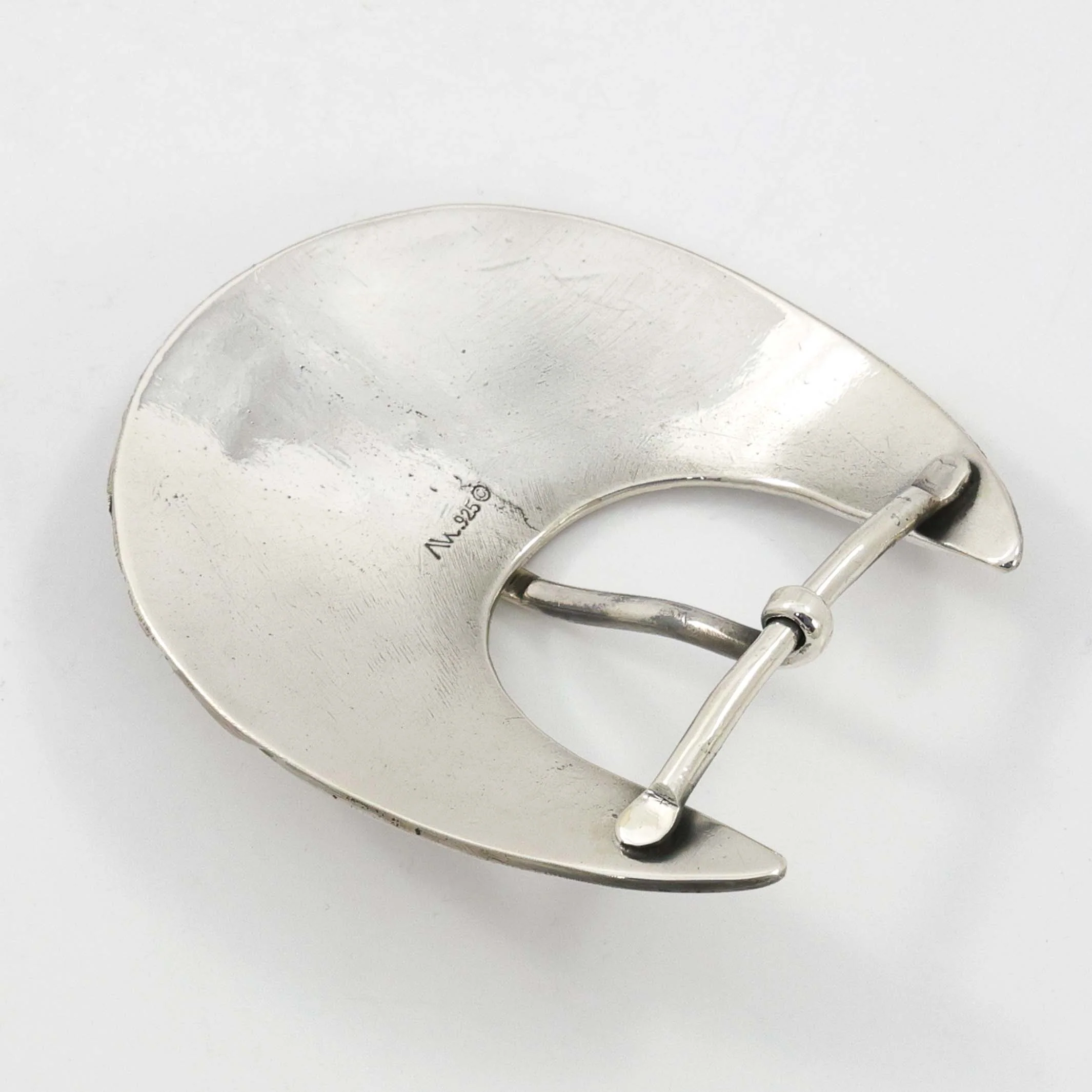 Stamped Silver Buckle - Image 4