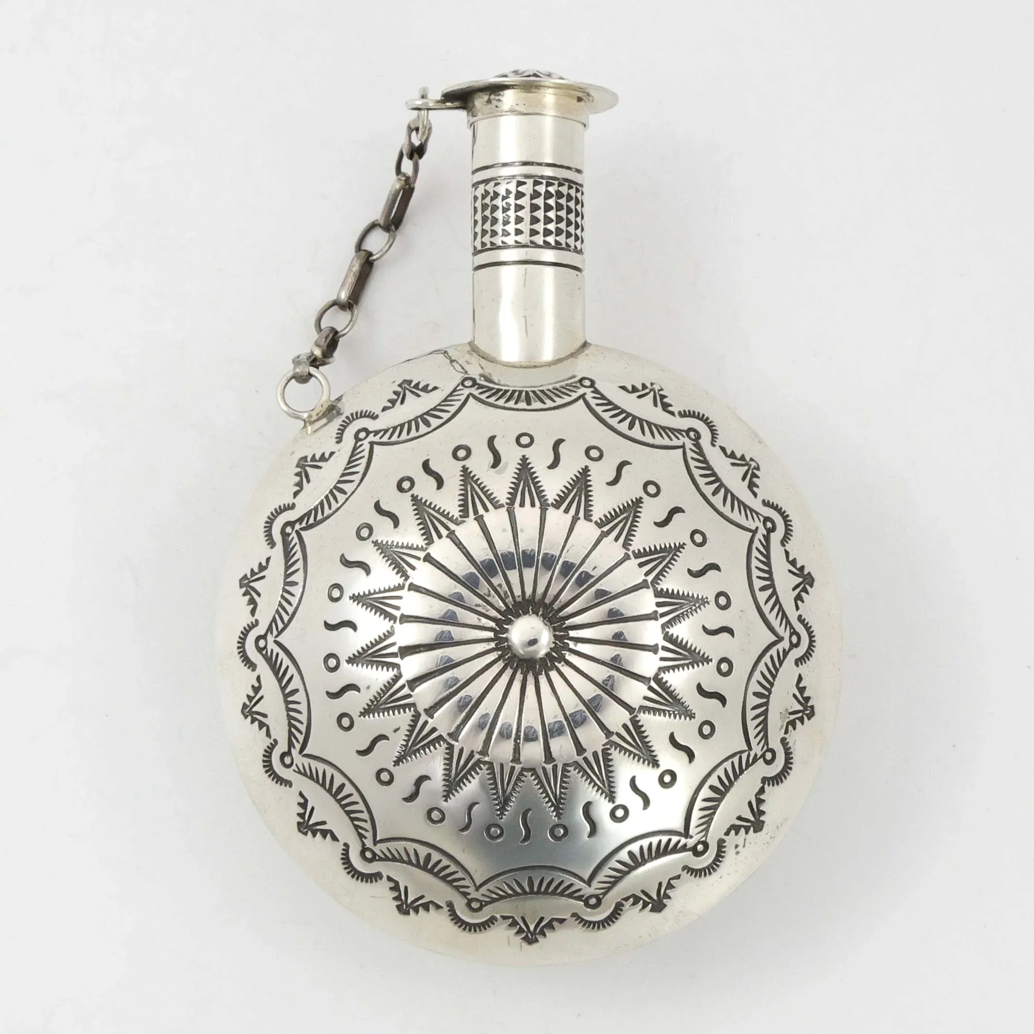 Stamped Silver Canteen