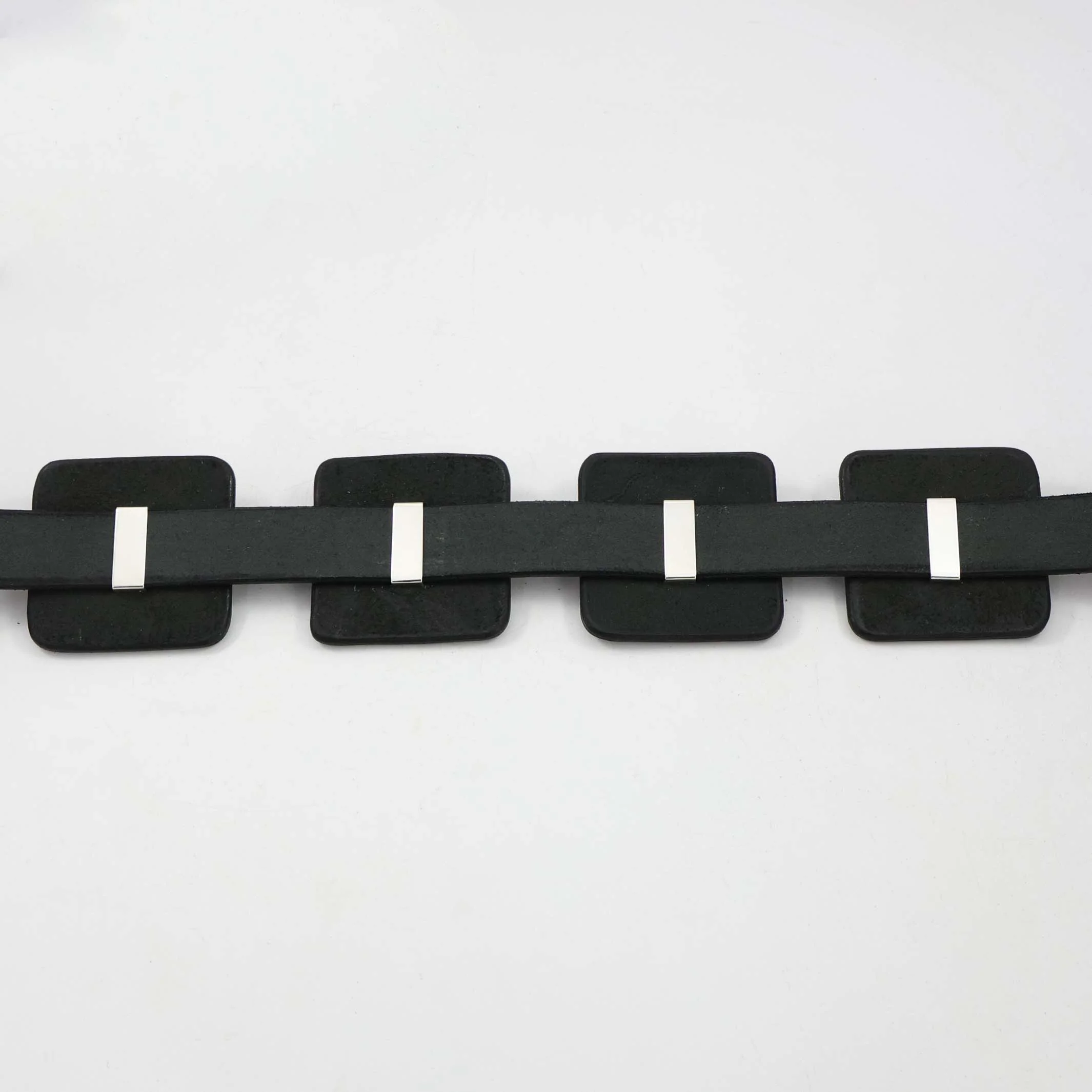 Stamped Silver Concha Belt - Image 7