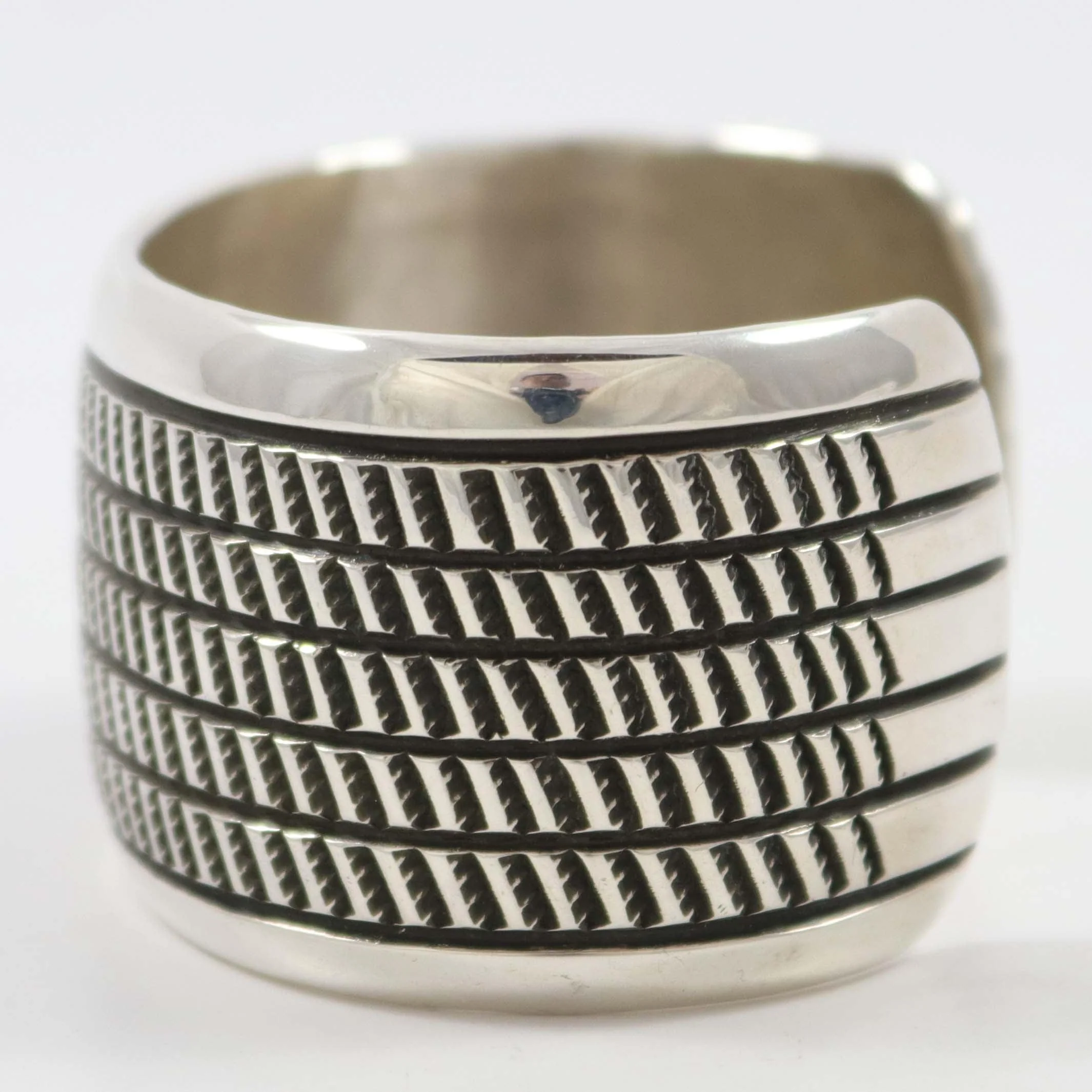 Stamped Silver Cuff - Image 4
