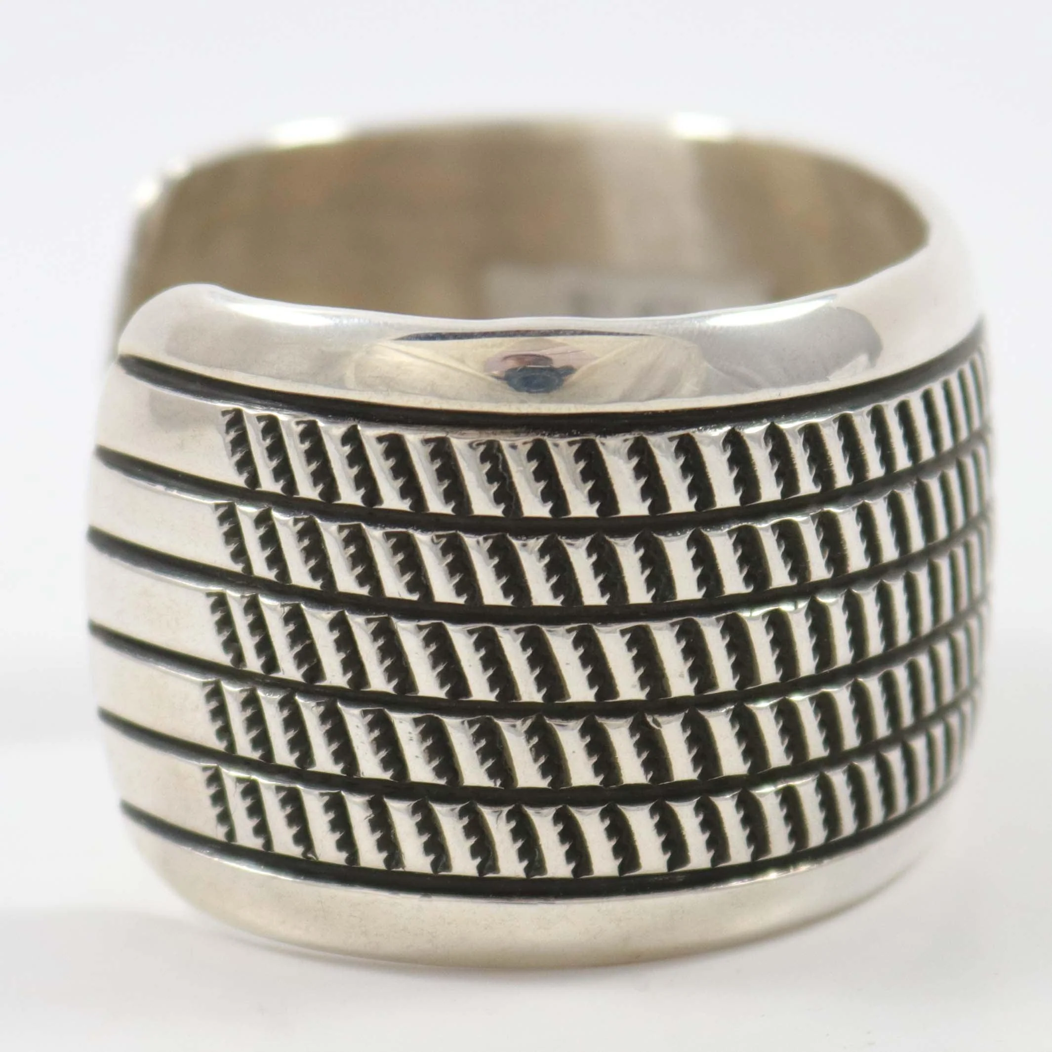 Stamped Silver Cuff - Image 5