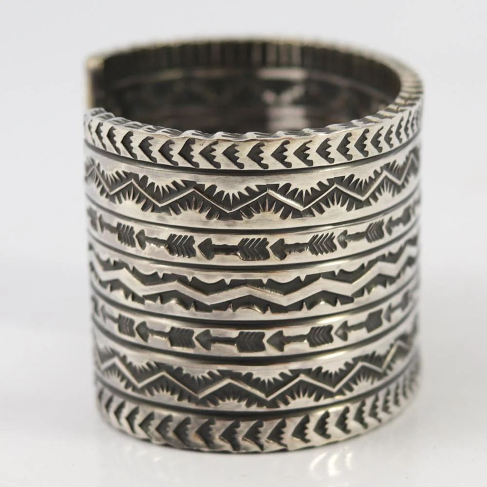 Stamped Silver Cuff - Image 4