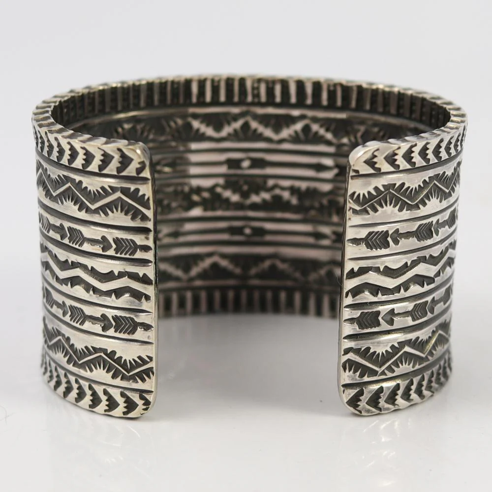 Stamped Silver Cuff - Image 6