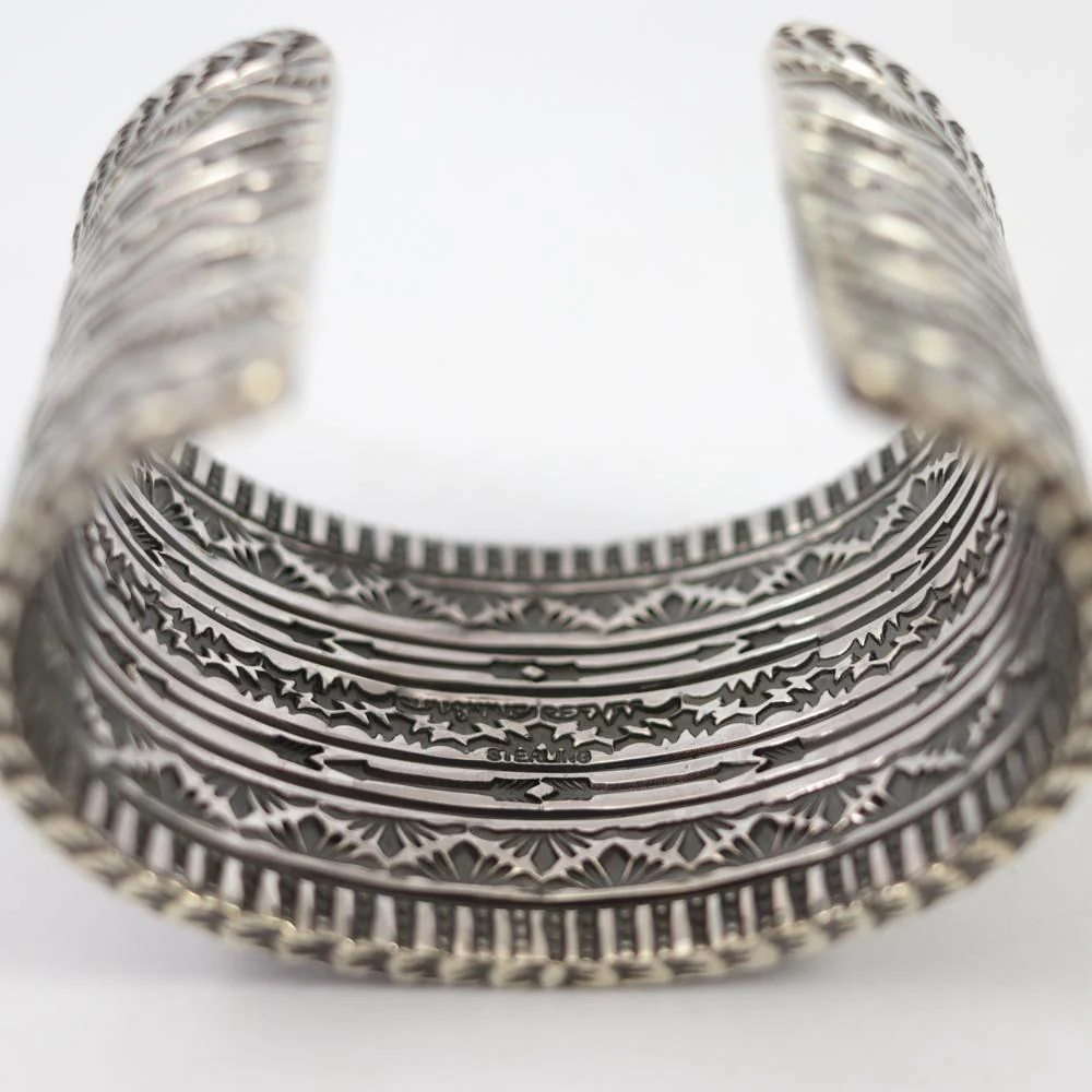 Stamped Silver Cuff - Image 7