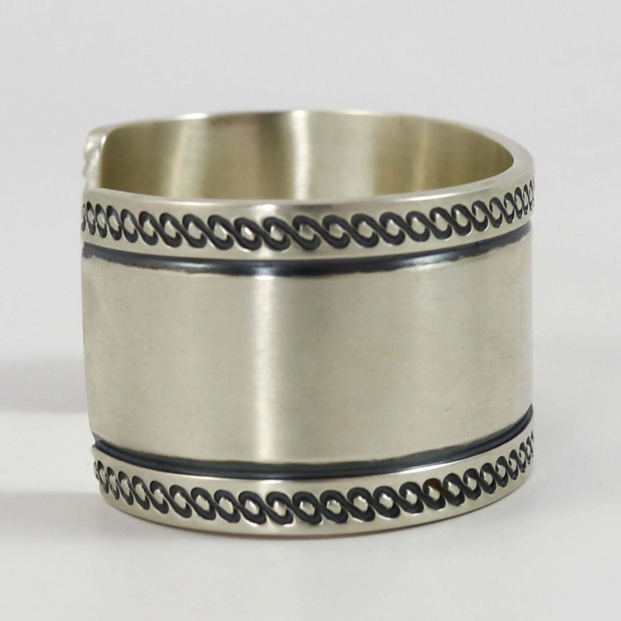 Stamped Silver Cuff - Image 4