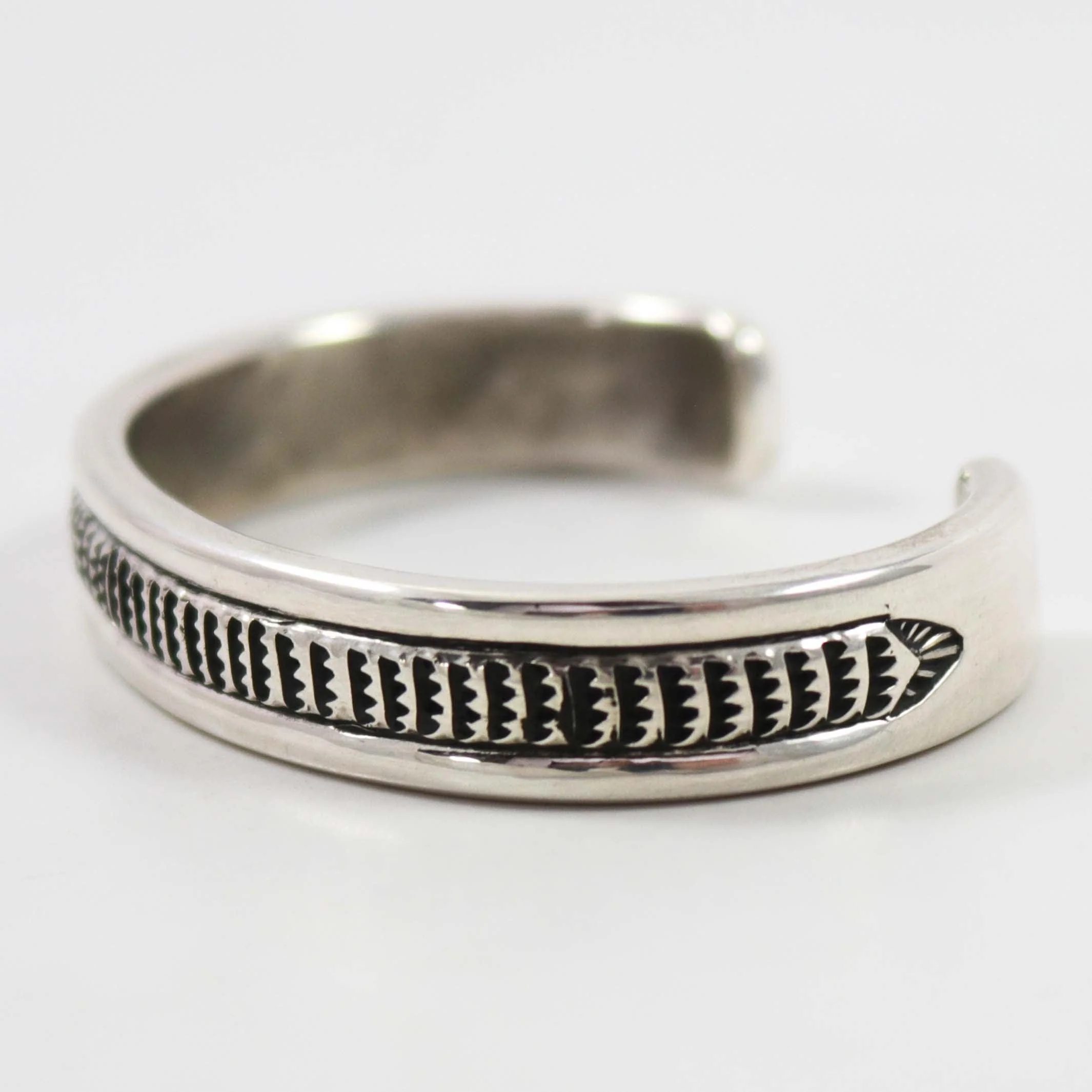 Stamped Silver Cuff - Image 2