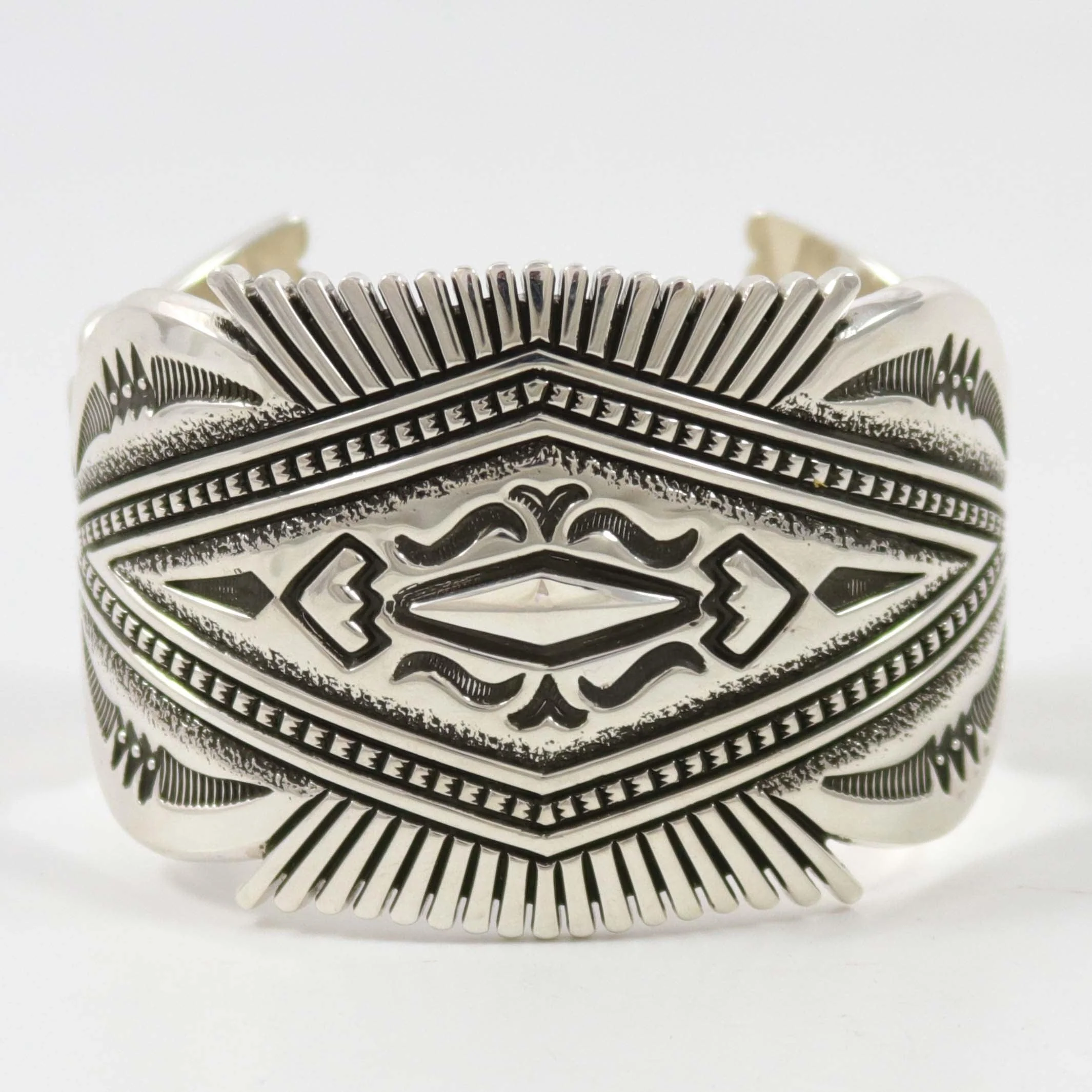 Stamped Silver Cuff - Image 2