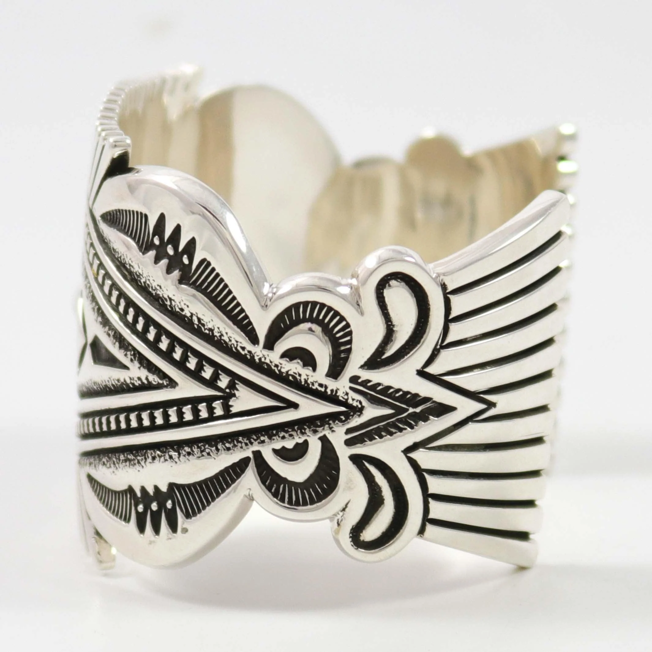 Stamped Silver Cuff - Image 4