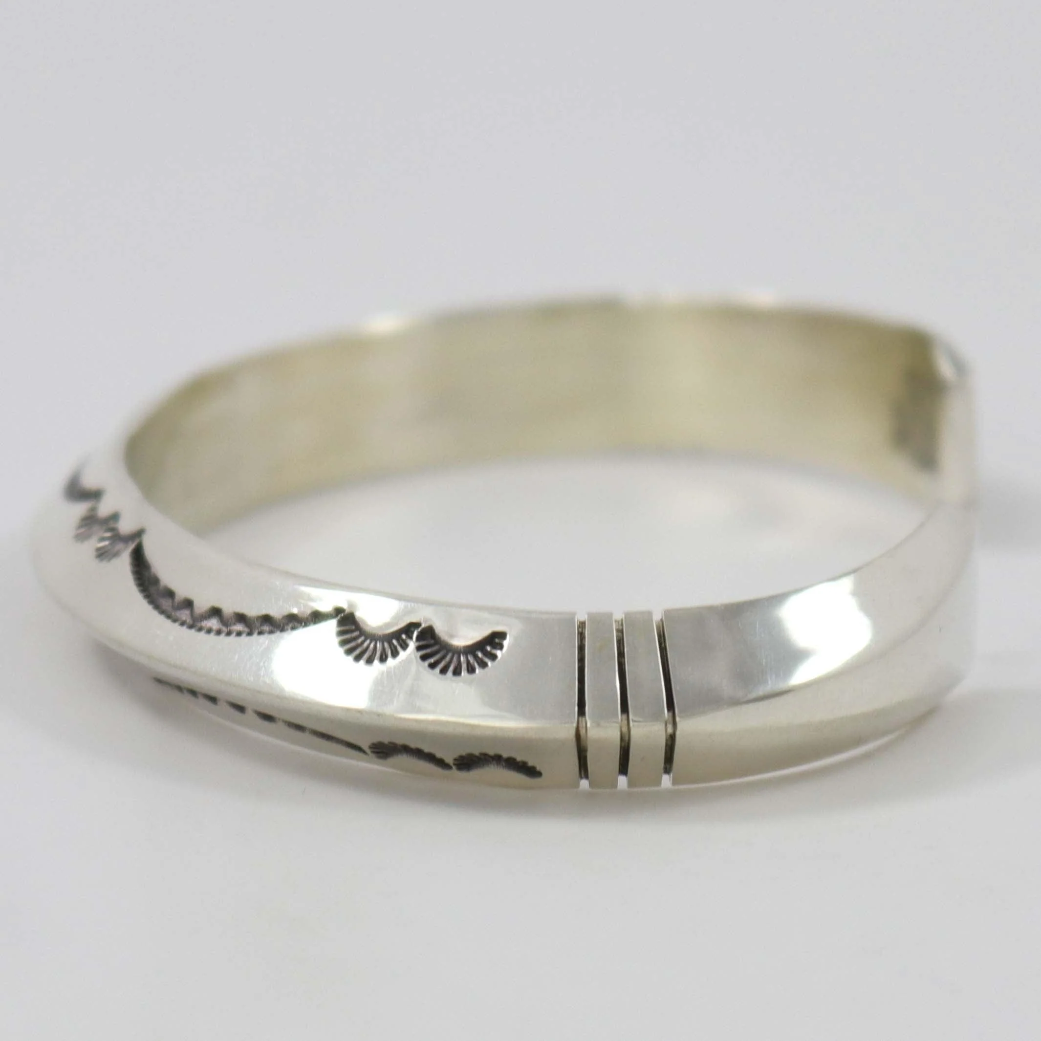 Stamped Silver Cuff - Image 2