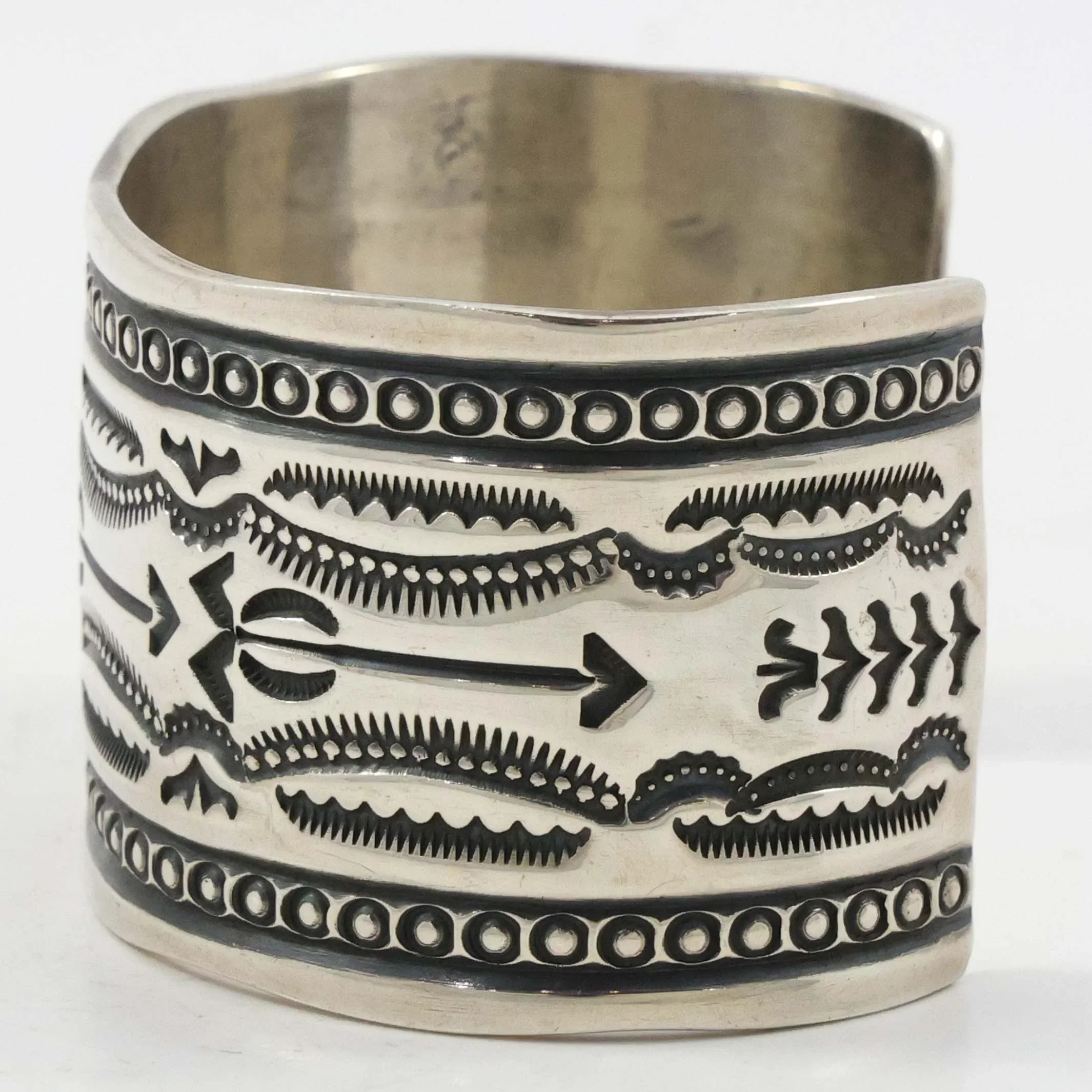 Stamped Silver Cuff - Image 2