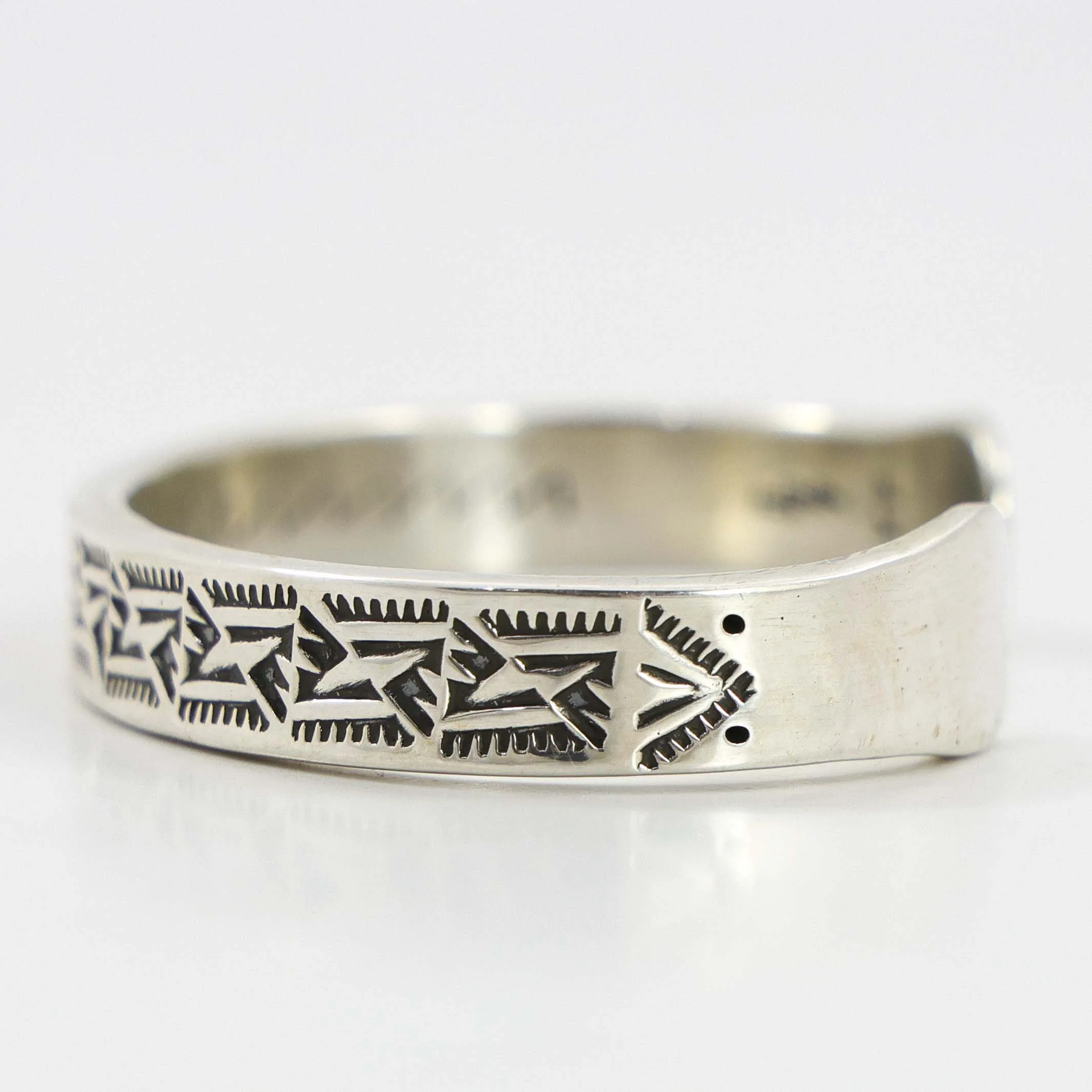 Stamped Silver Cuff - Image 4
