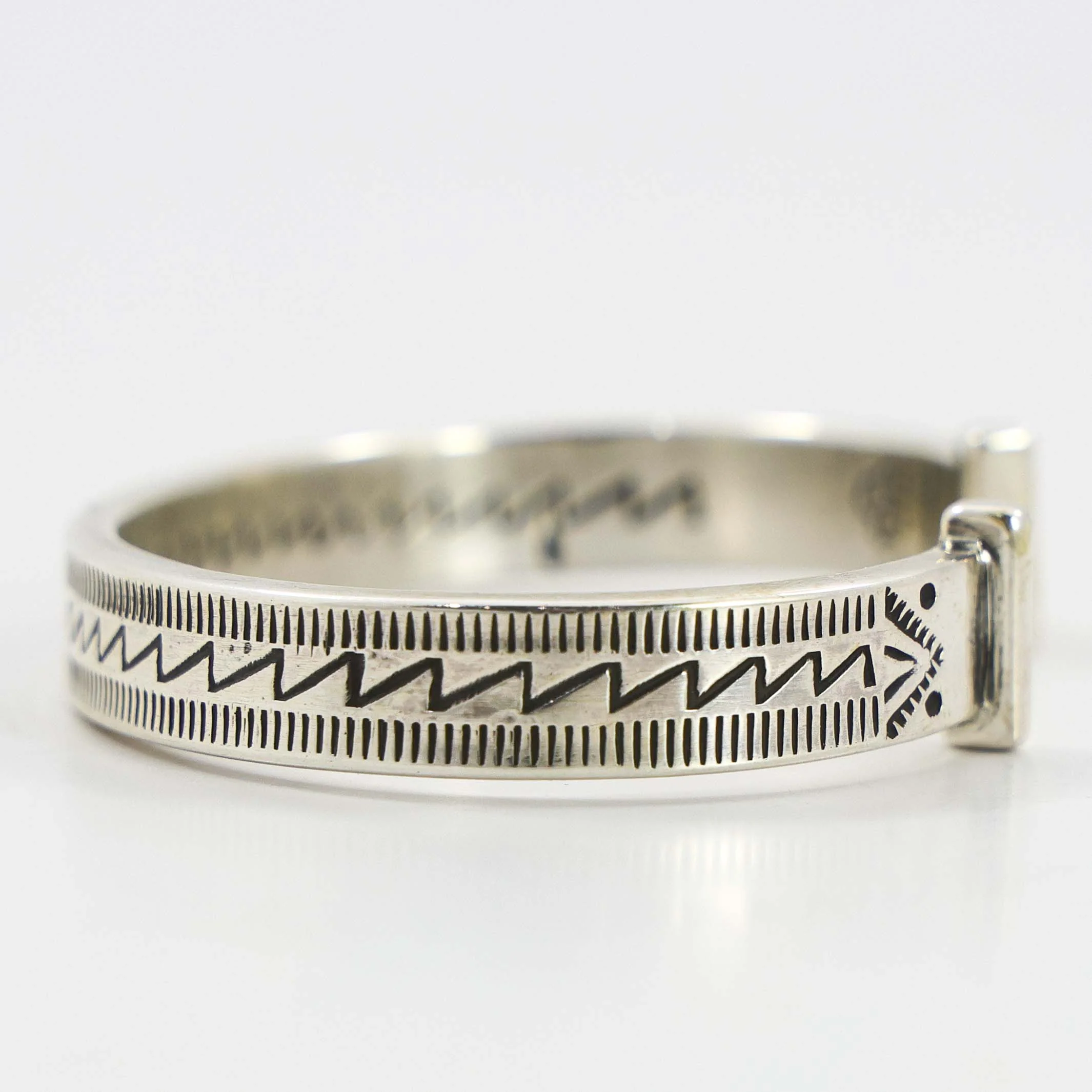 Stamped Silver Cuff - Image 4